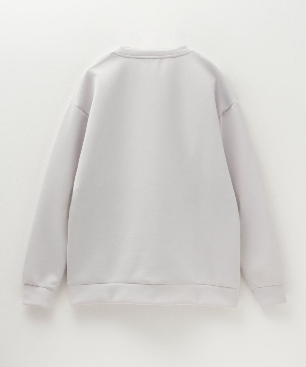 URBAN COLLECTION エアスムージー ポンチ素材 切替クルーネックプルオーバー メンズ