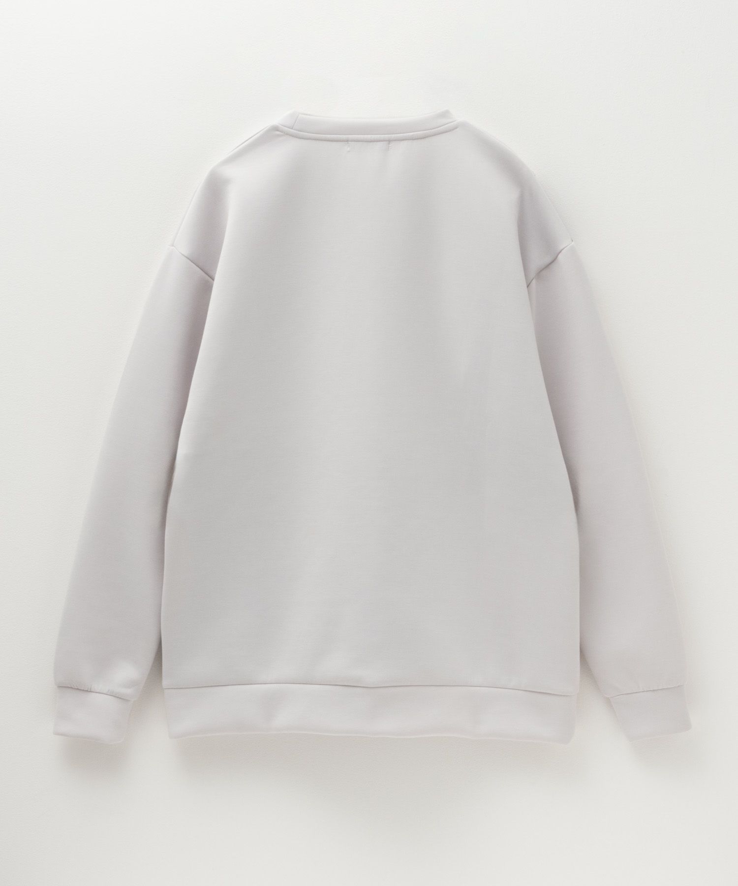 URBAN COLLECTION エアスムージー ポンチ素材 切替クルーネックプルオーバー メンズ