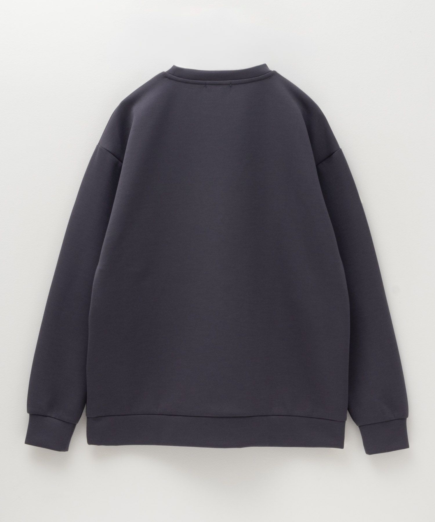 URBAN COLLECTION エアスムージー ポンチ素材 切替クルーネックプルオーバー メンズ