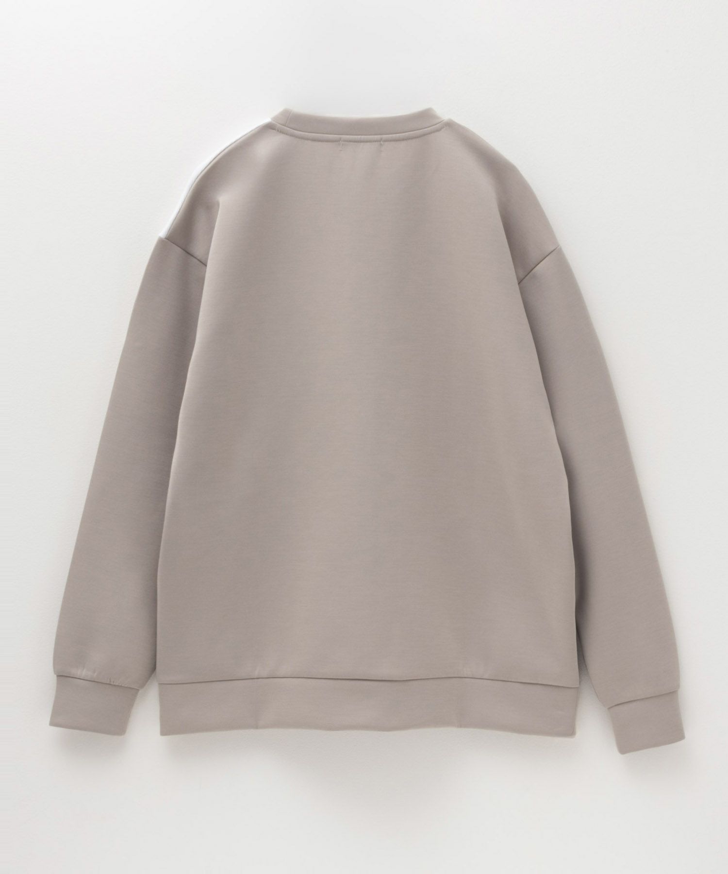 URBAN COLLECTION エアスムージー ポンチ素材 切替クルーネックプルオーバー メンズ