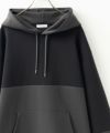 URBAN COLLECTION エアスムージー ポンチ素材 切替パーカー メンズ