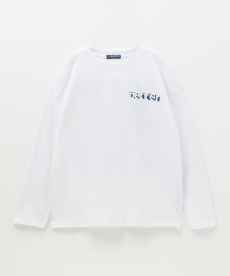 T-GRAPHICS  ボックスロゴ長袖Tシャツ キッズ ネコポス 対応商品商品画像-1