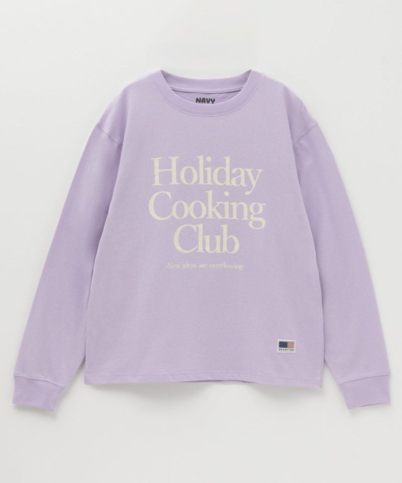 NAVY  USコットン プリント長袖Tシャツ キッズ メール便 対応商品商品画像-7