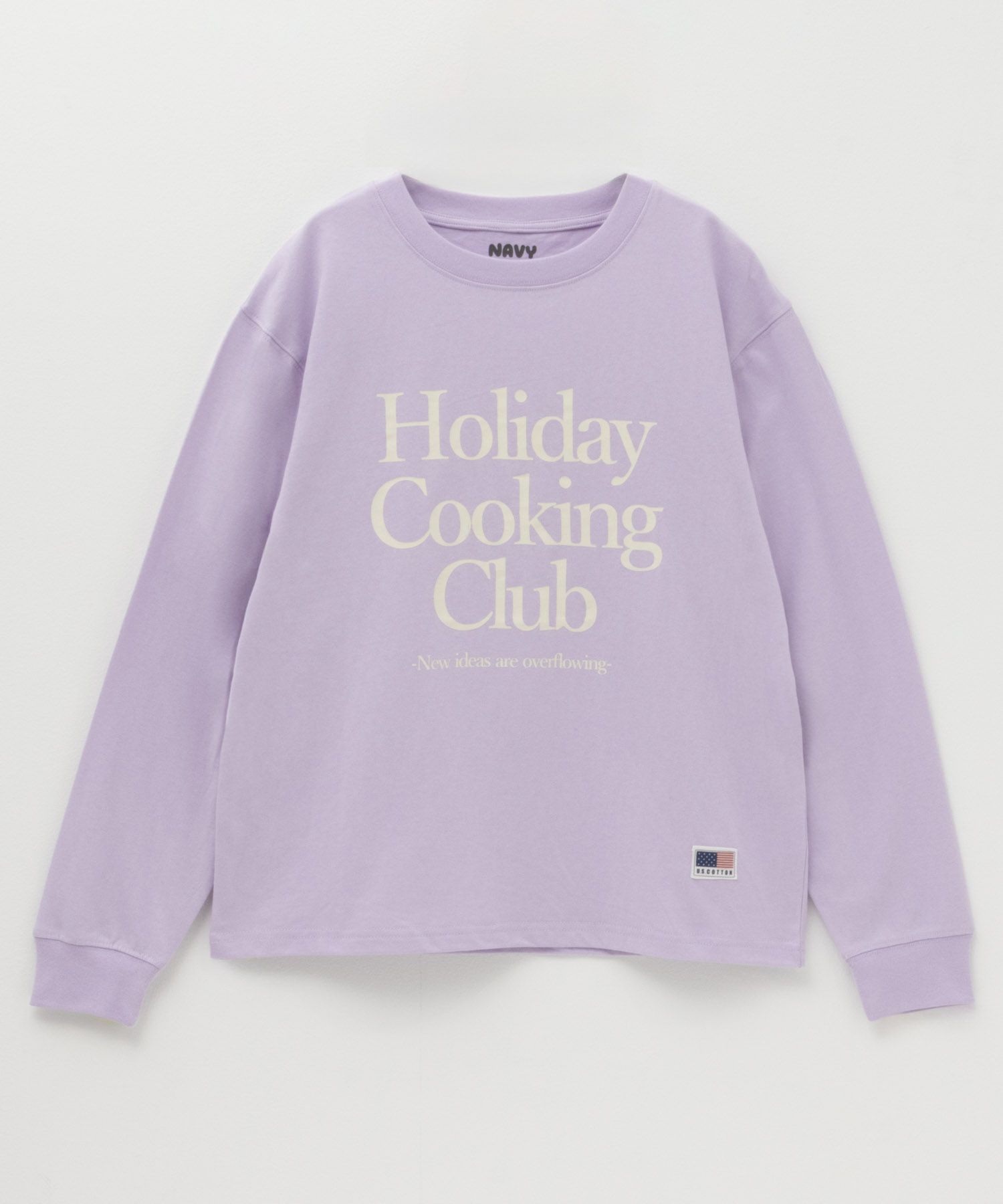 NAVY  USコットン プリント長袖Tシャツ キッズ メール便 対応商品商品サムネイル-7