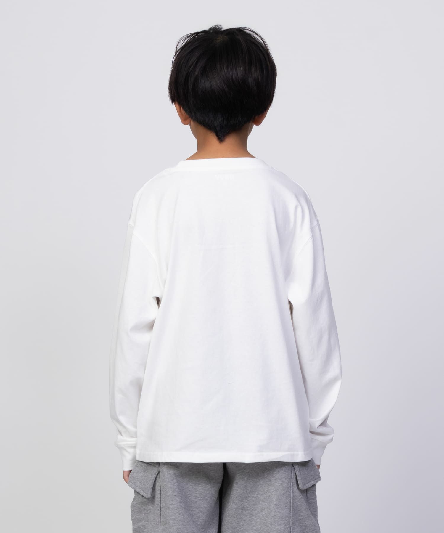 NAVY  USコットン プリント長袖Tシャツ キッズ メール便 対応商品商品サムネイル-17