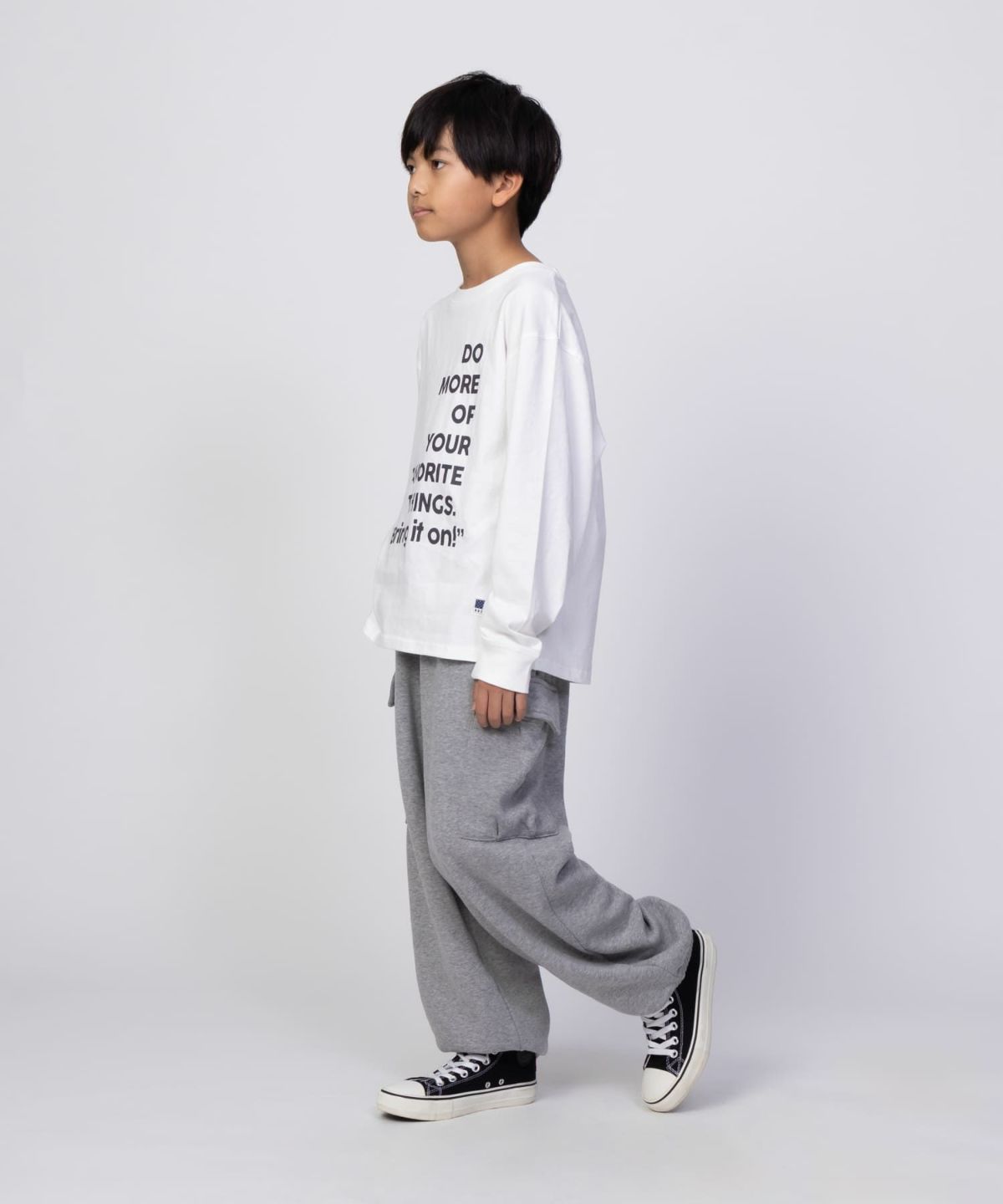 NAVY USコットン プリント長袖Tシャツ キッズ ネコポス 対応商品