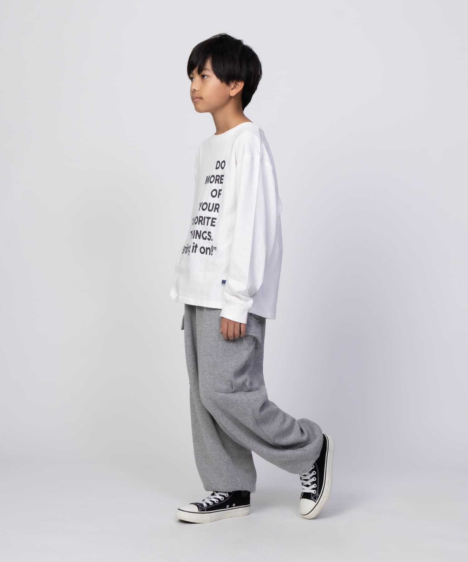 NAVY USコットン プリント長袖Tシャツ キッズ ネコポス 対応商品