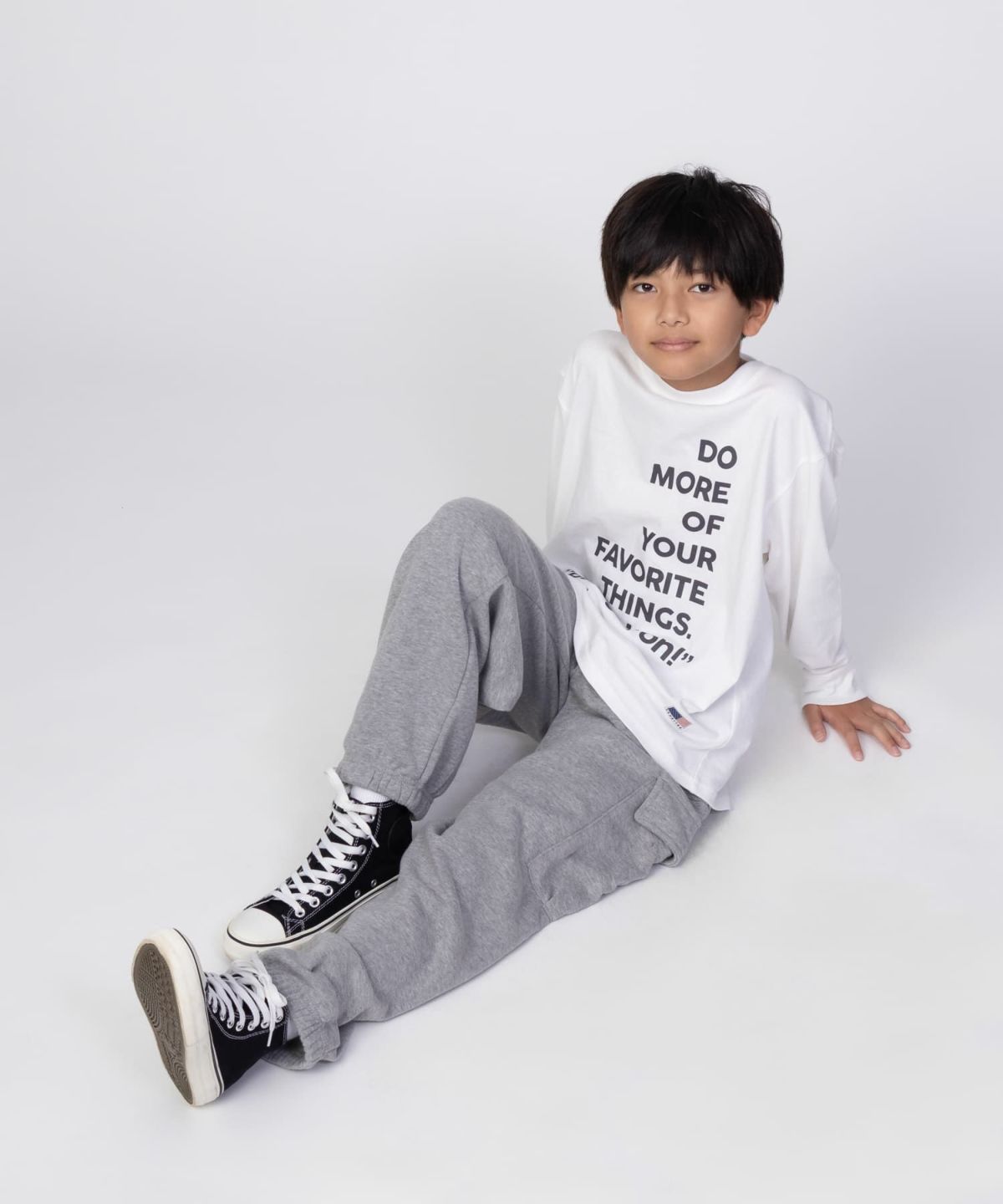 NAVY USコットン プリント長袖Tシャツ キッズ ネコポス 対応商品