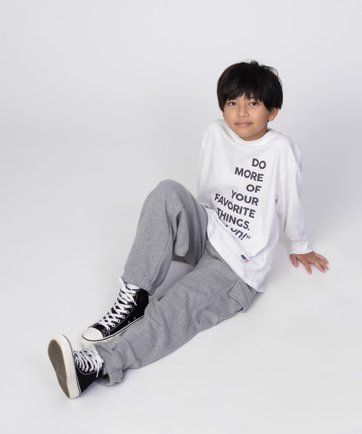 NAVY USコットン プリント長袖Tシャツ キッズ ネコポス 対応商品
