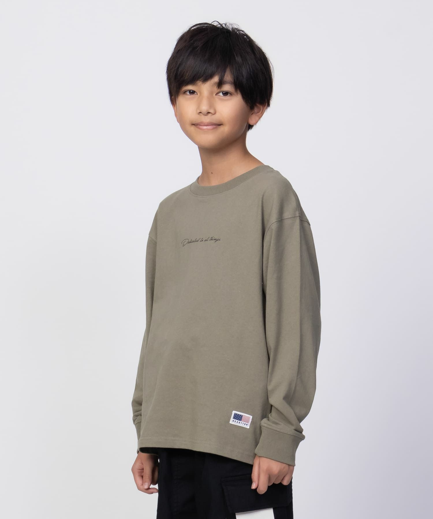 NAVY USコットン プリント長袖Tシャツ キッズ ネコポス 対応商品