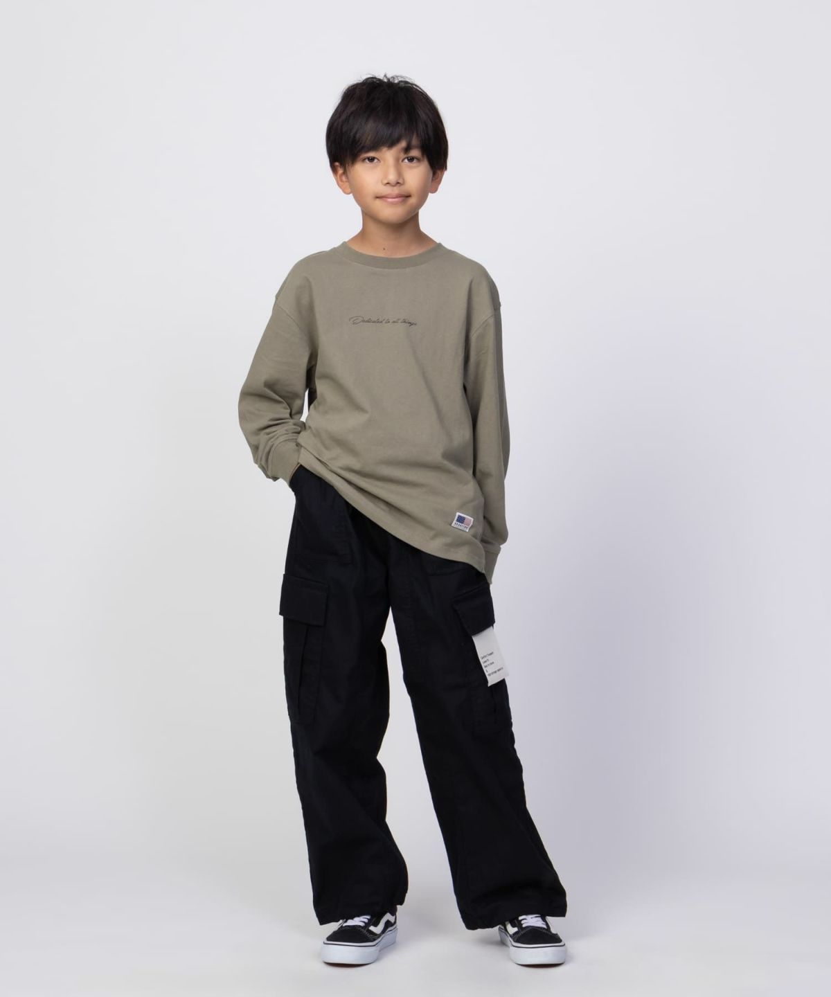 NAVY USコットン プリント長袖Tシャツ キッズ ネコポス 対応商品