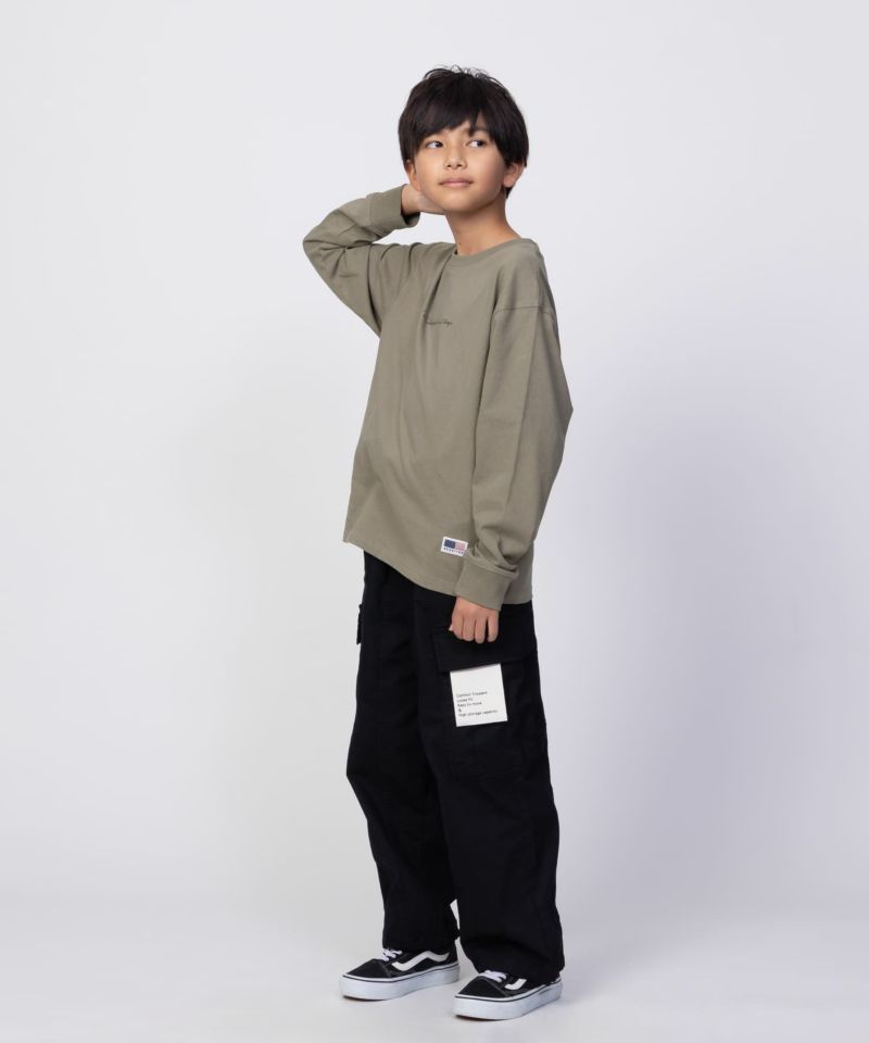 NAVY  USコットン プリント長袖Tシャツ キッズ メール便 対応商品商品画像-26