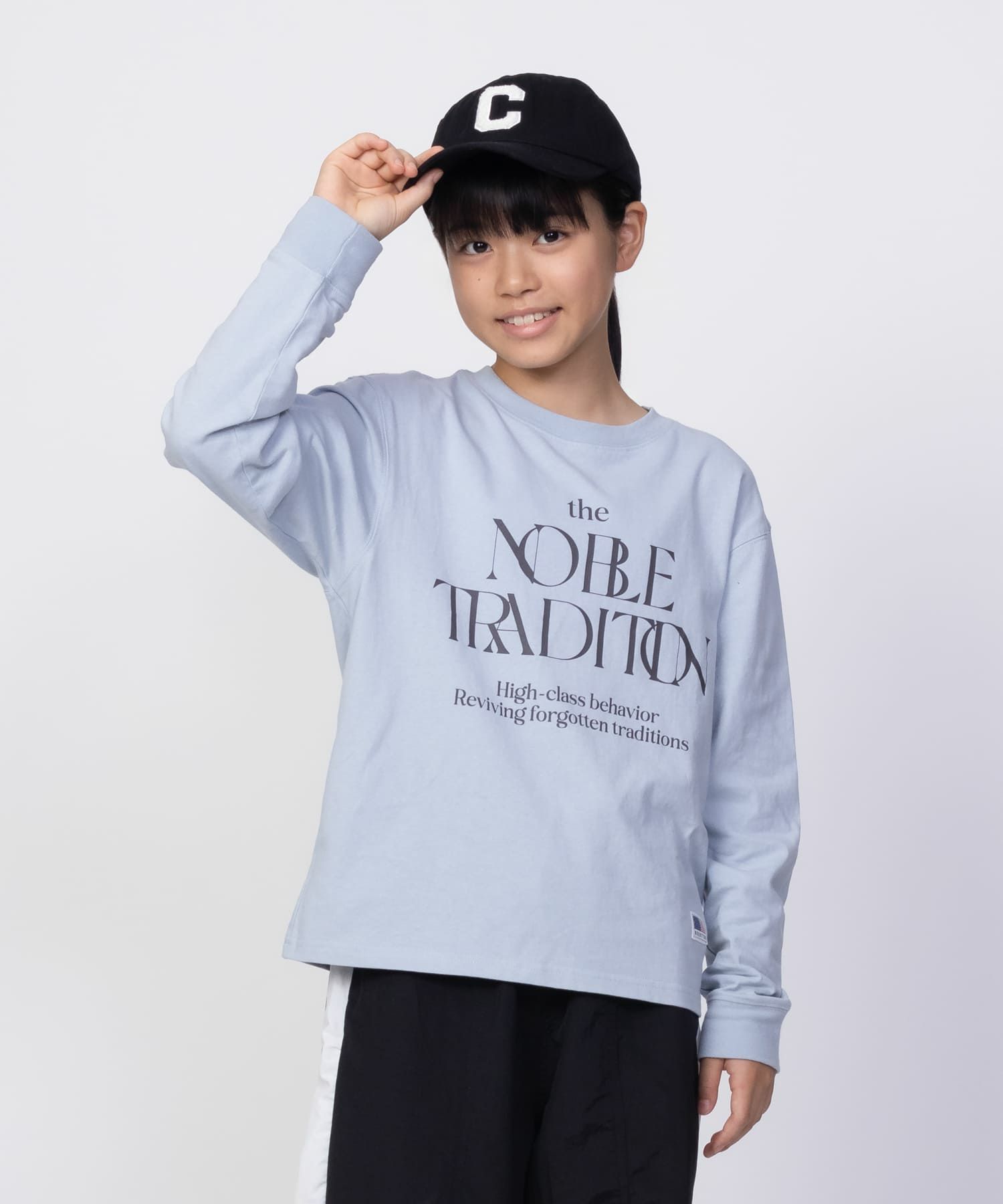 NAVY USコットン プリント長袖Tシャツ キッズ ネコポス 対応商品