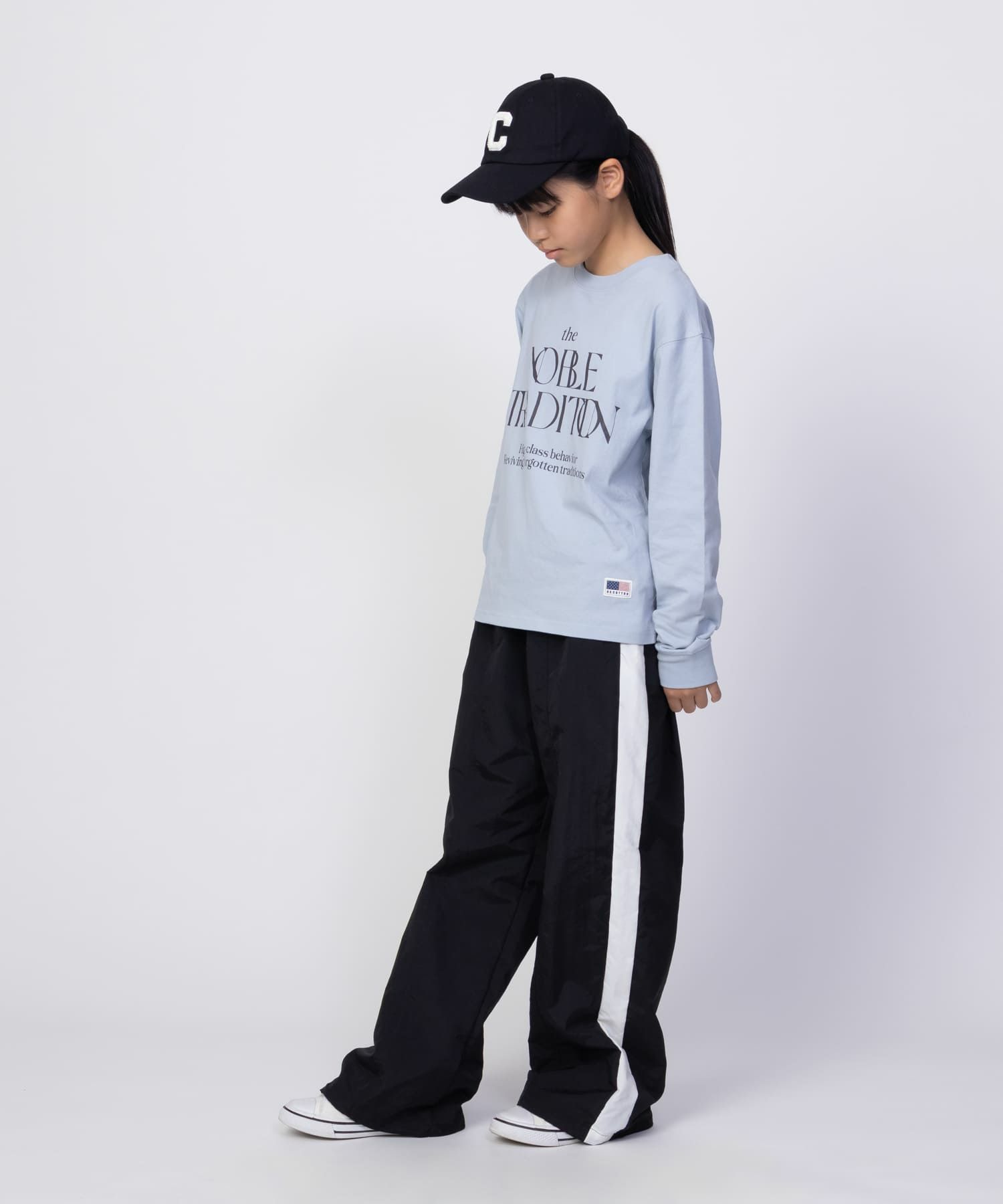 NAVY USコットン プリント長袖Tシャツ キッズ ネコポス 対応商品