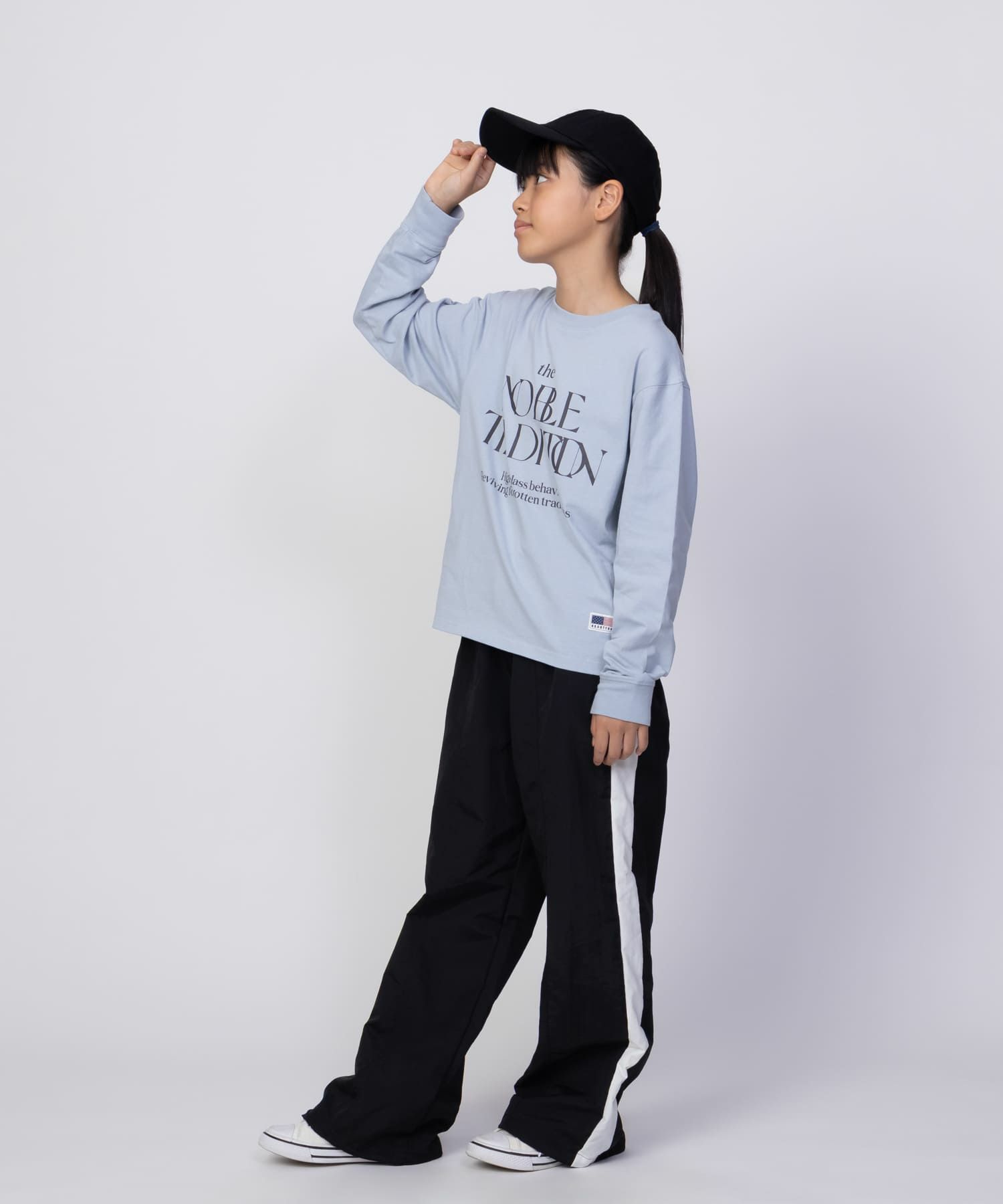 NAVY USコットン プリント長袖Tシャツ キッズ ネコポス 対応商品