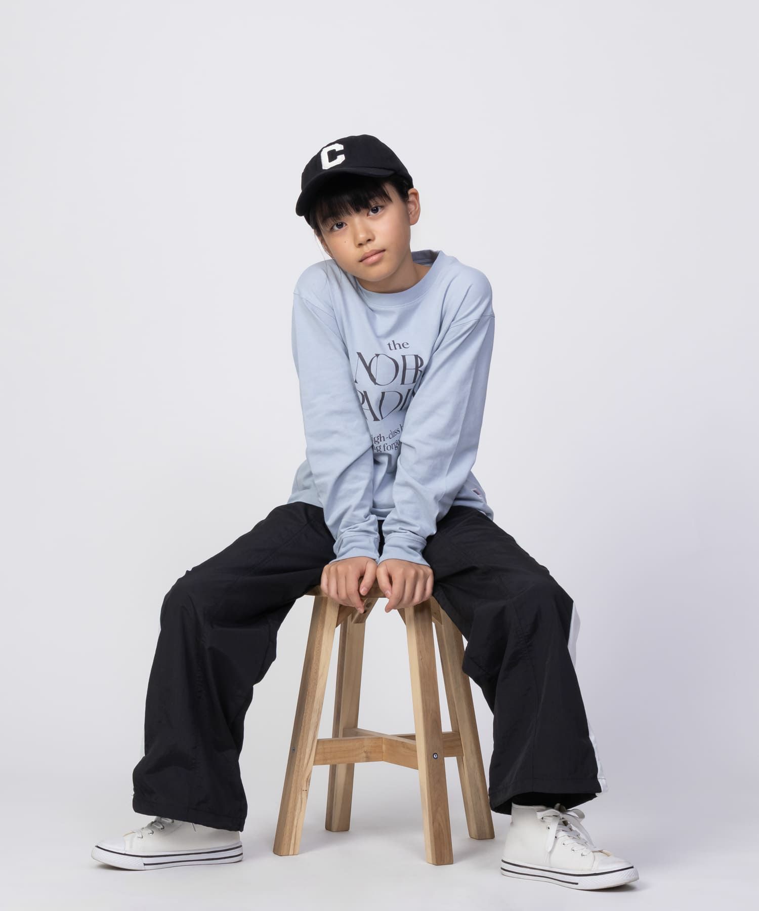 NAVY USコットン プリント長袖Tシャツ キッズ ネコポス 対応商品