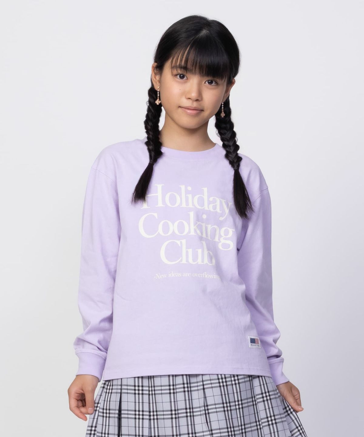 NAVY USコットン プリント長袖Tシャツ キッズ ネコポス 対応商品