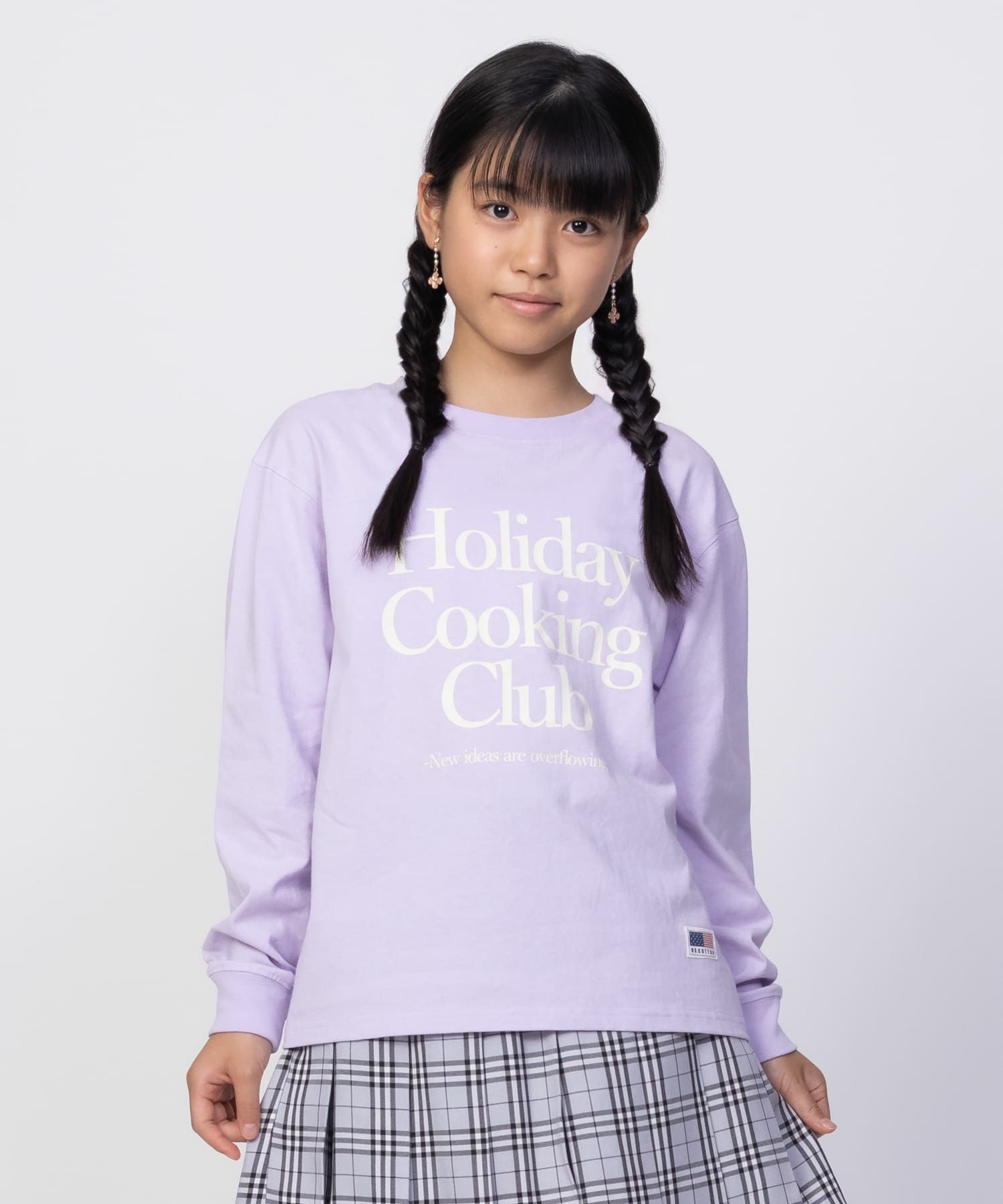 NAVY USコットン プリント長袖Tシャツ キッズ ネコポス 対応商品