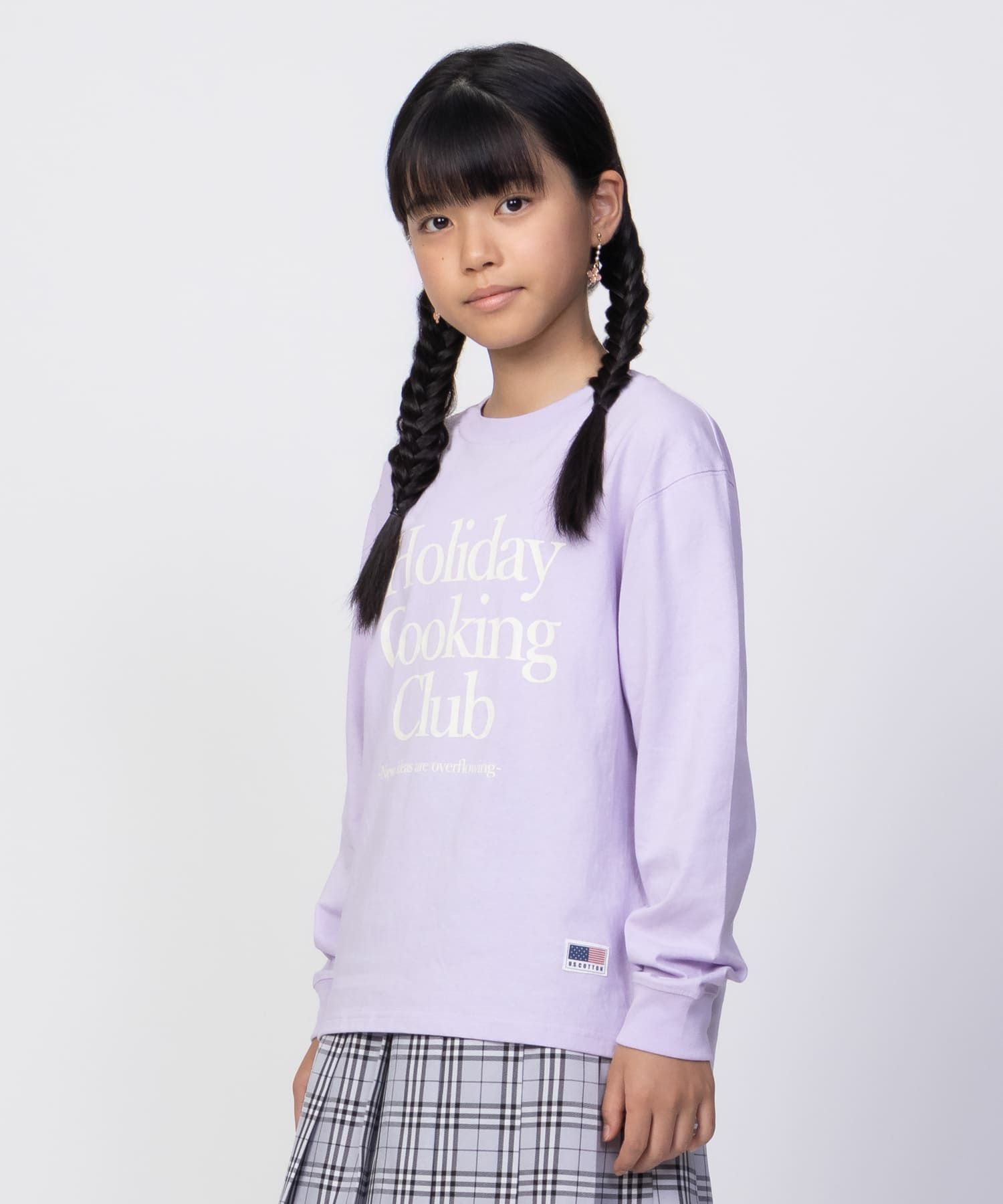 NAVY  USコットン プリント長袖Tシャツ キッズ メール便 対応商品商品サムネイル-36