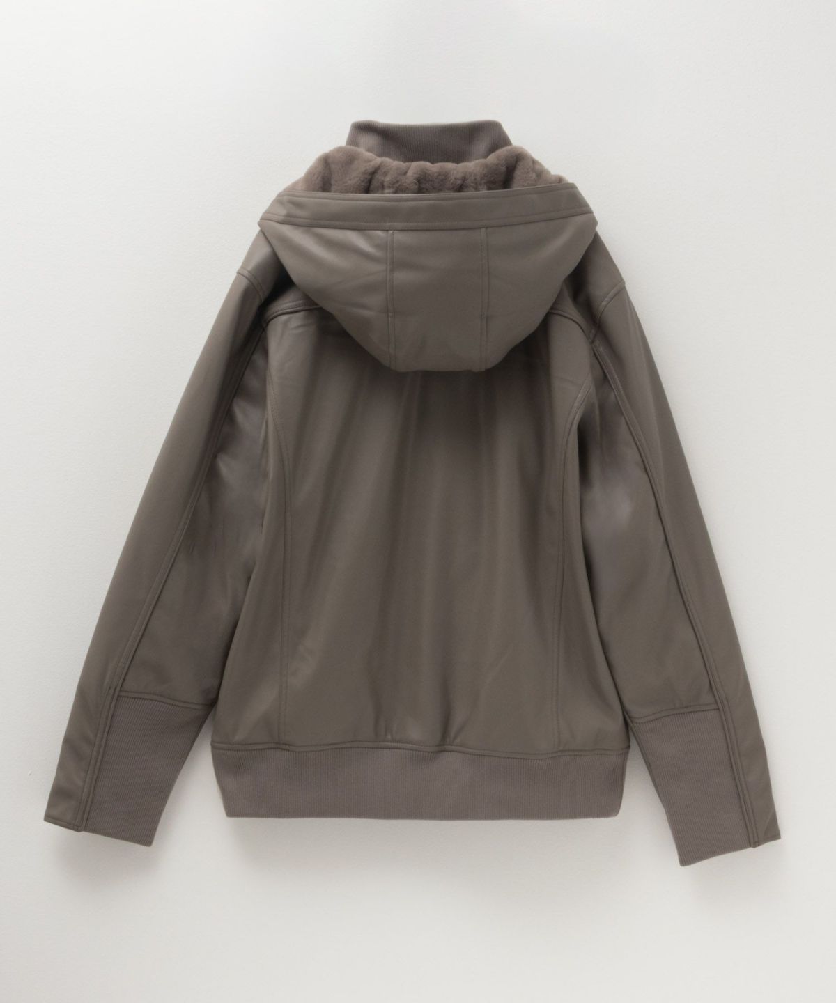 MOSSIMO PUレザーフードジャケット メンズ