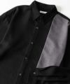 URBAN COLLECTION ウール調切替シャツ メンズ