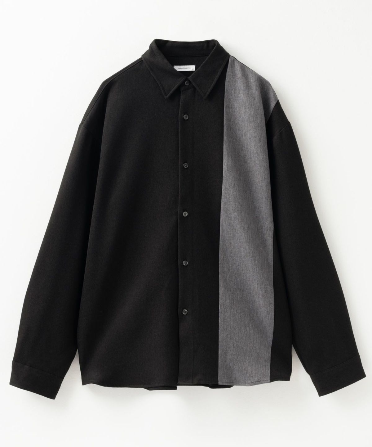 URBAN COLLECTION ウール調切替シャツ メンズ