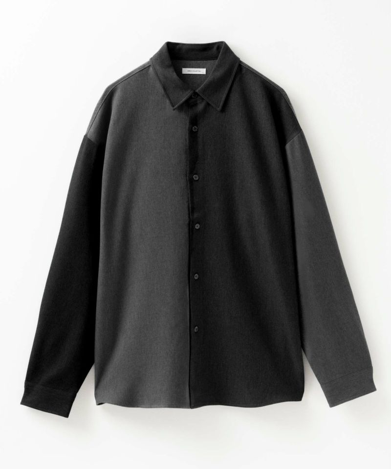 URBAN COLLECTION  ウール調切替シャツ メンズ商品画像-7