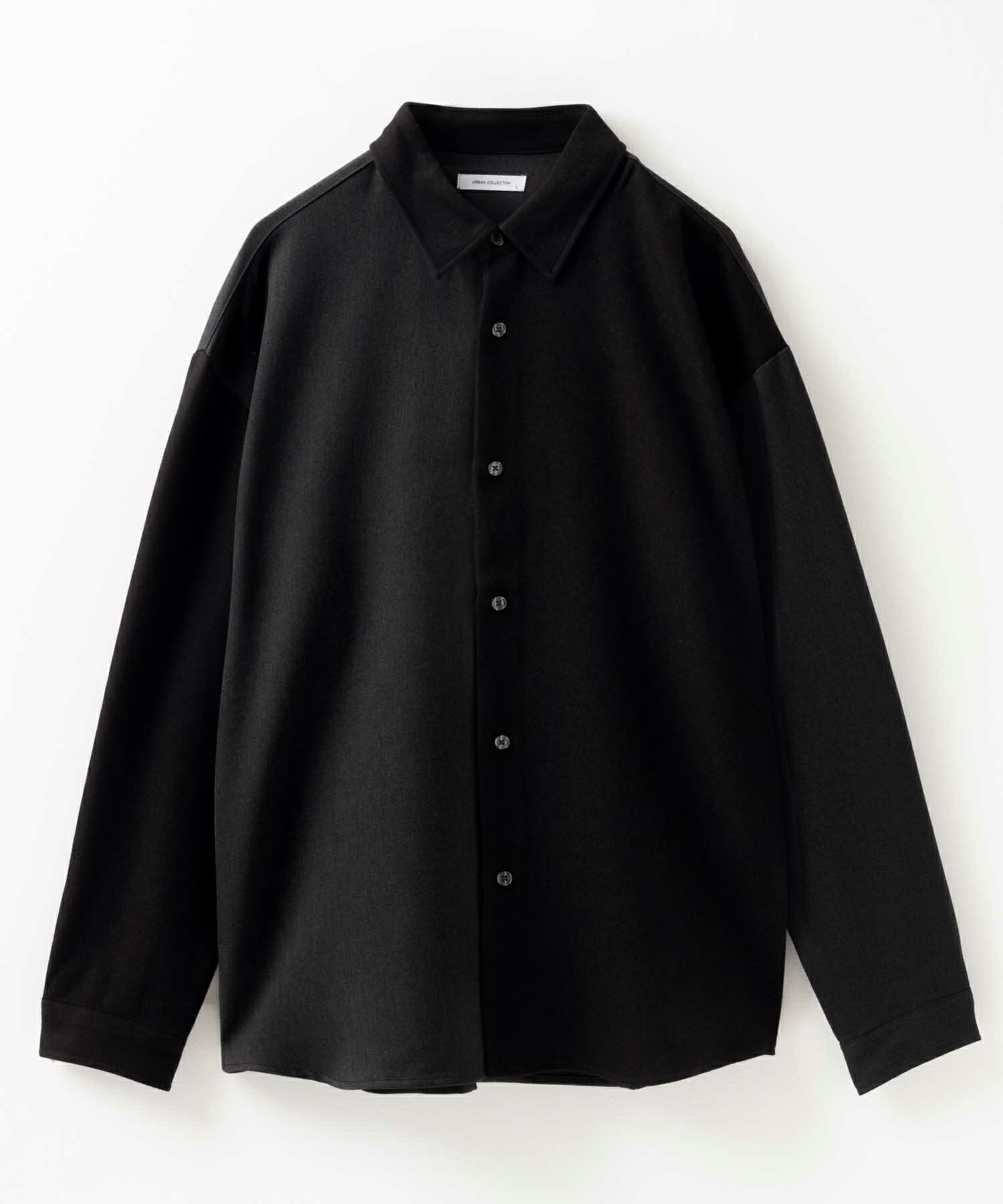 URBAN COLLECTION ウール調切替シャツ メンズ