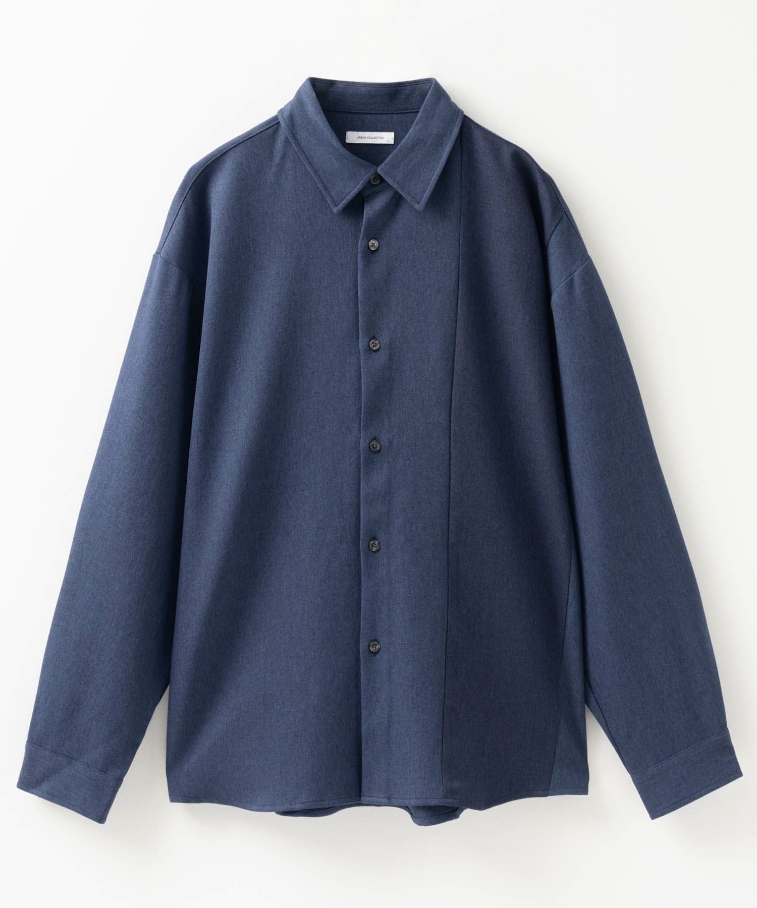 URBAN COLLECTION ウール調切替シャツ メンズ