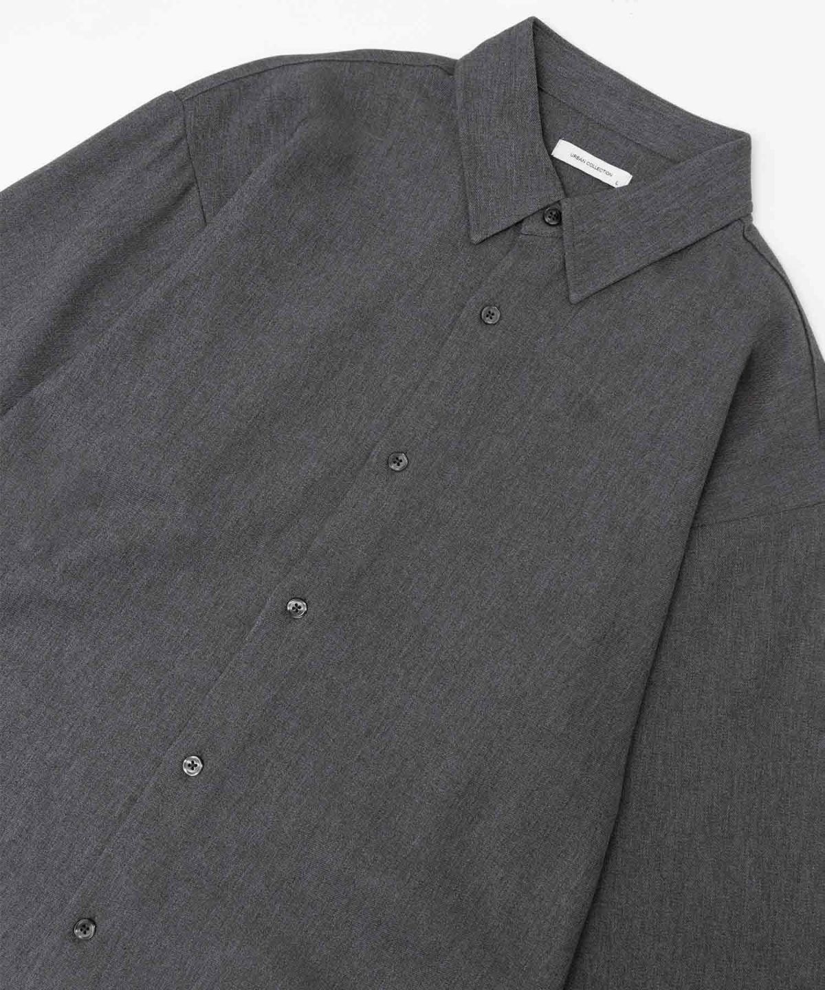 URBAN COLLECTION ウール調シャツ メンズ