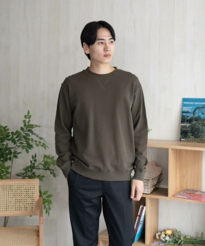 DISCUS  裏毛スウェットクルーネック メンズ