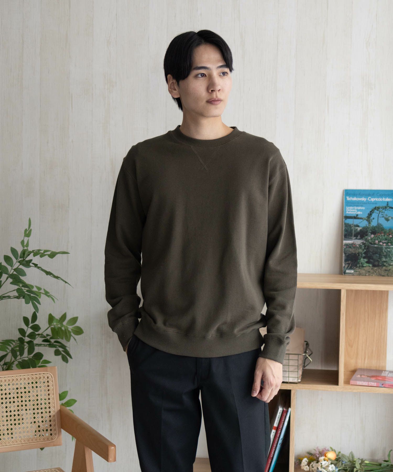 DISCUS  裏毛スウェットクルーネック メンズ商品サムネイル-2