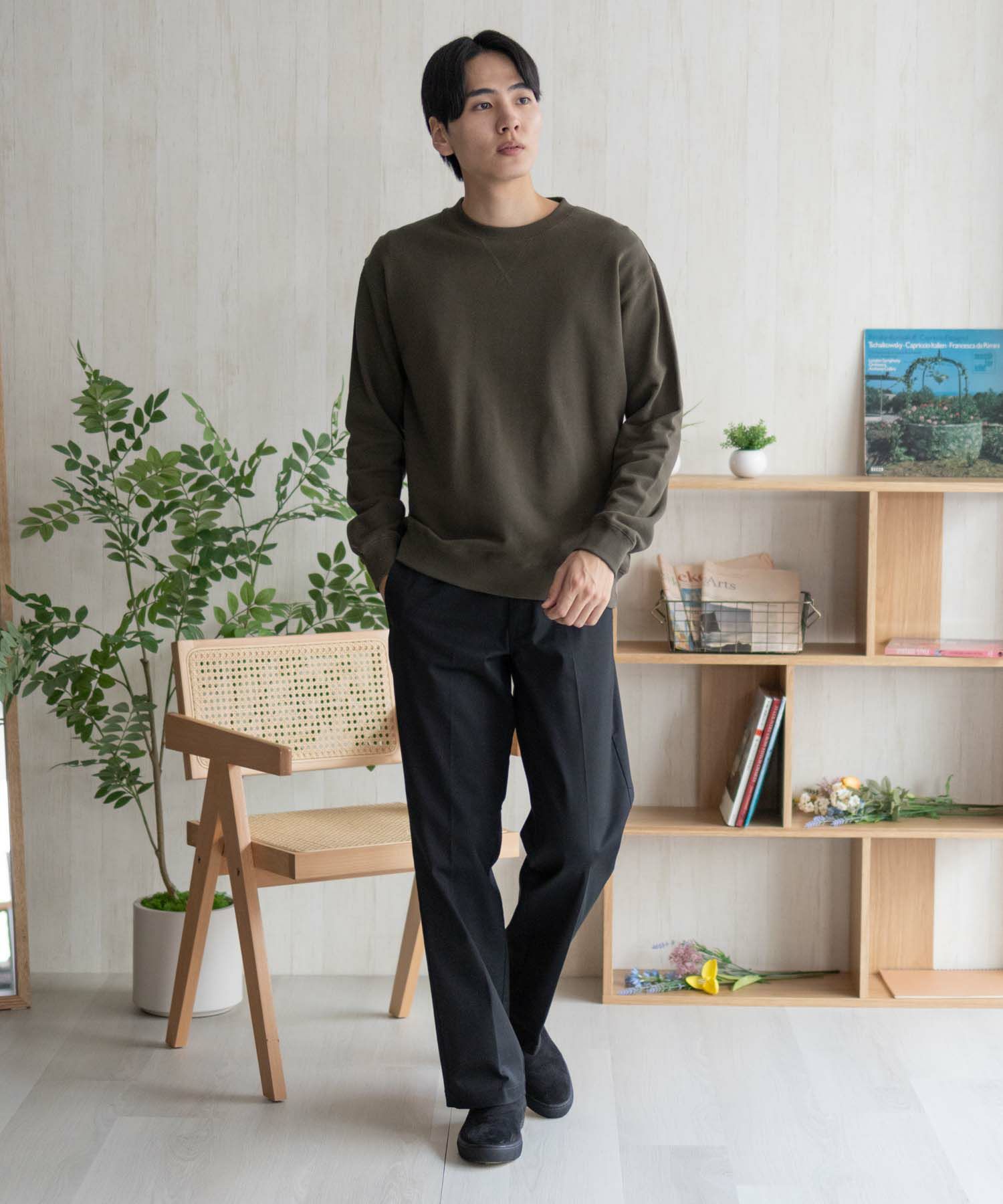 DISCUS  裏毛スウェットクルーネック メンズ商品サムネイル-4