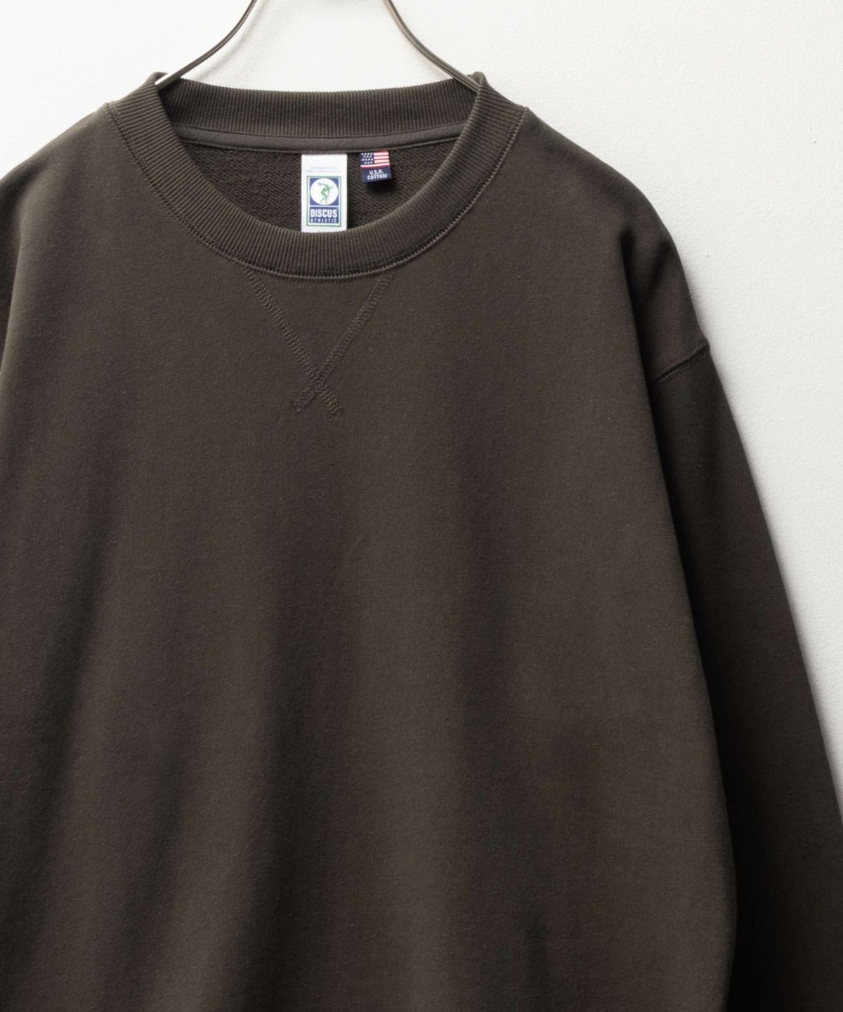 DISCUS 裏毛スウェットクルーネック メンズ