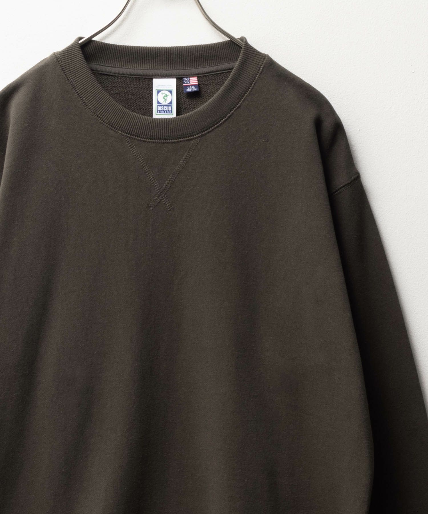 DISCUS 裏毛スウェットクルーネック メンズ