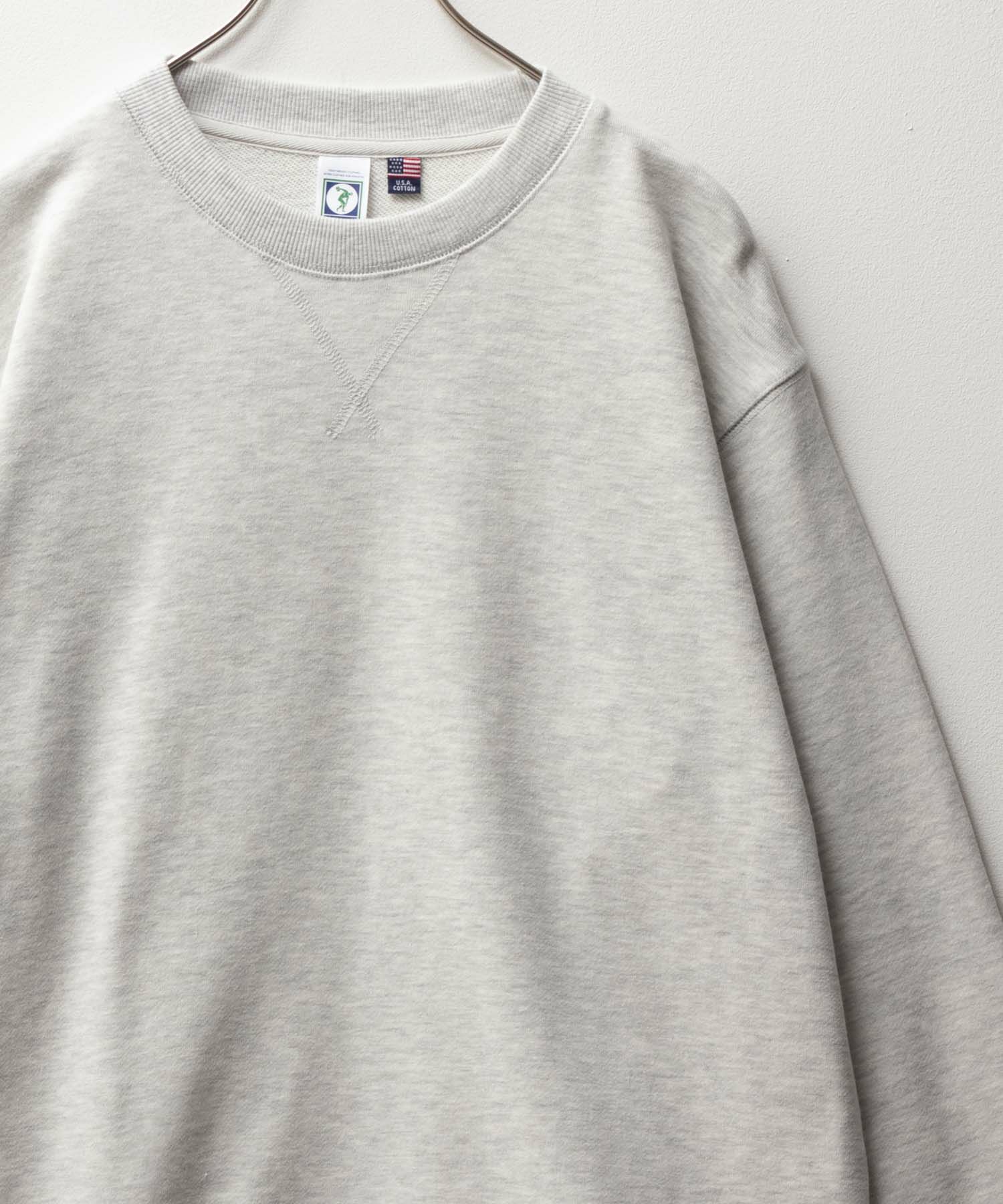 DISCUS 裏毛スウェットクルーネック メンズ