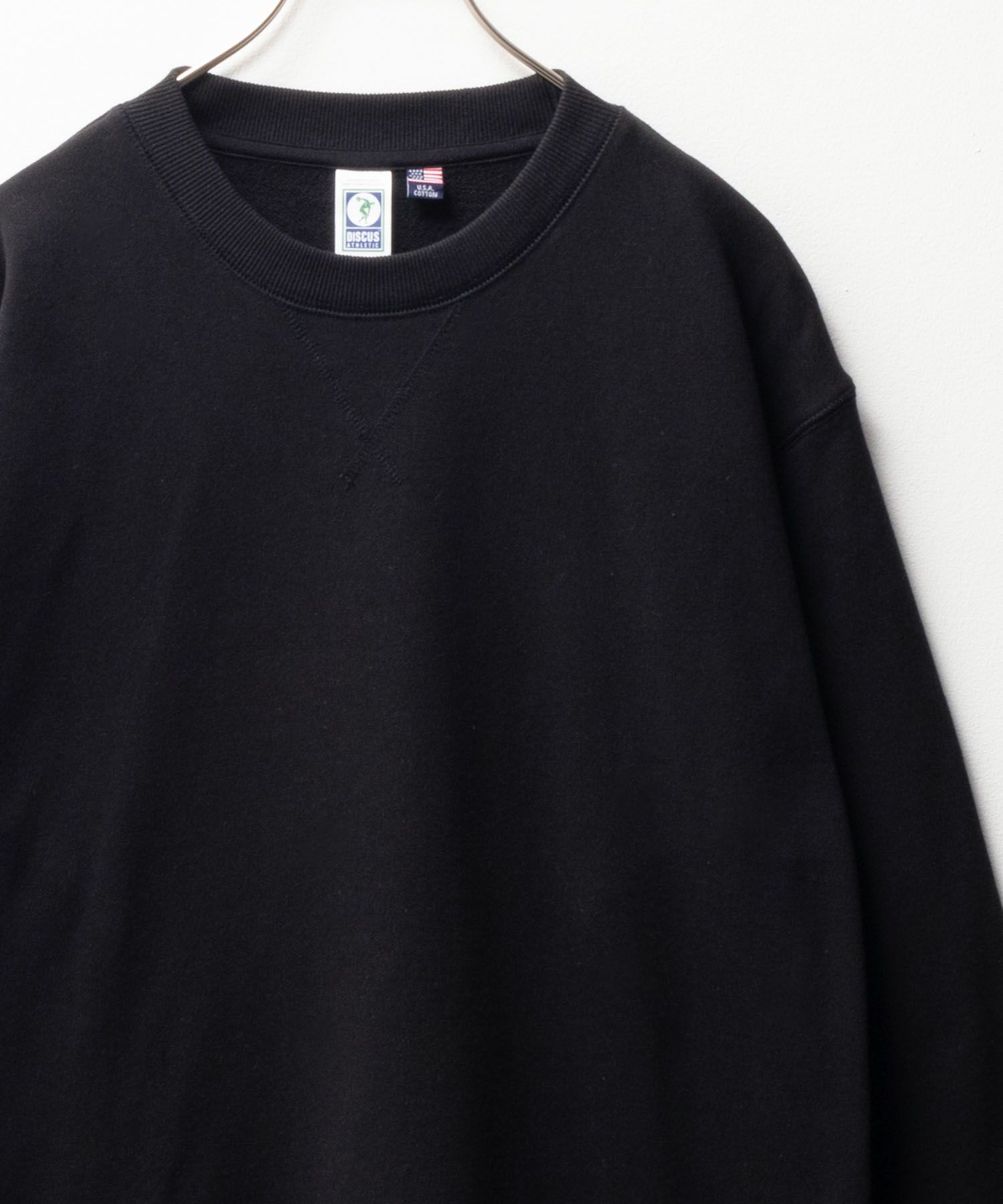 DISCUS 裏毛スウェットクルーネック メンズ