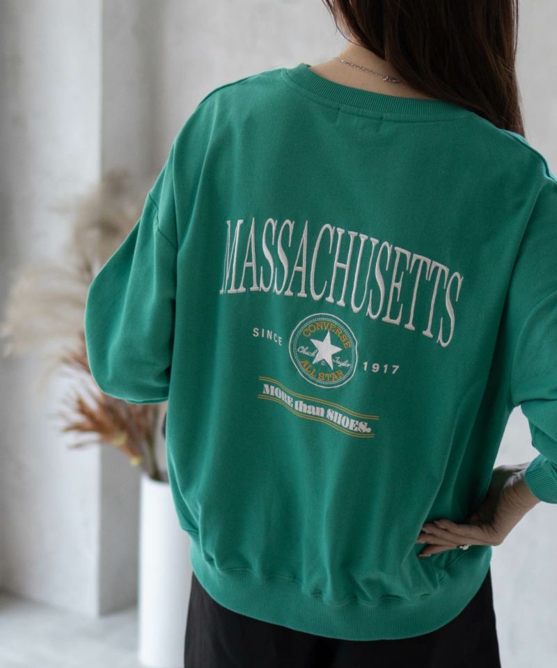 CONVERSE  エンブレムミニ裏毛トレーナー レディース商品画像-1