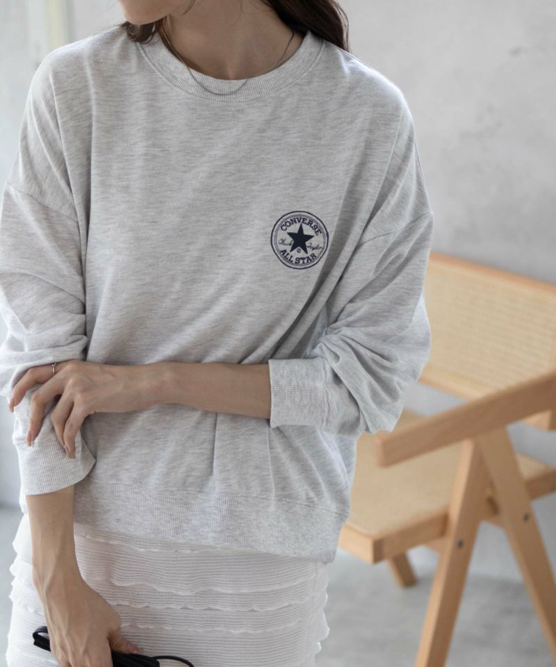 CONVERSE  エンブレムミニ裏毛トレーナー レディース商品画像-5