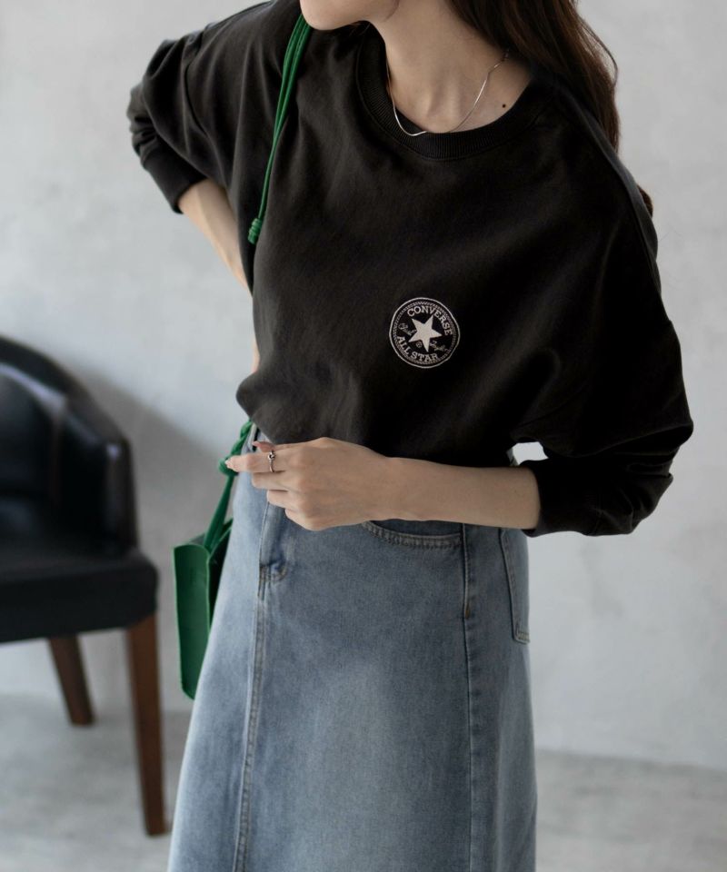 CONVERSE  エンブレムミニ裏毛トレーナー レディース商品画像-8