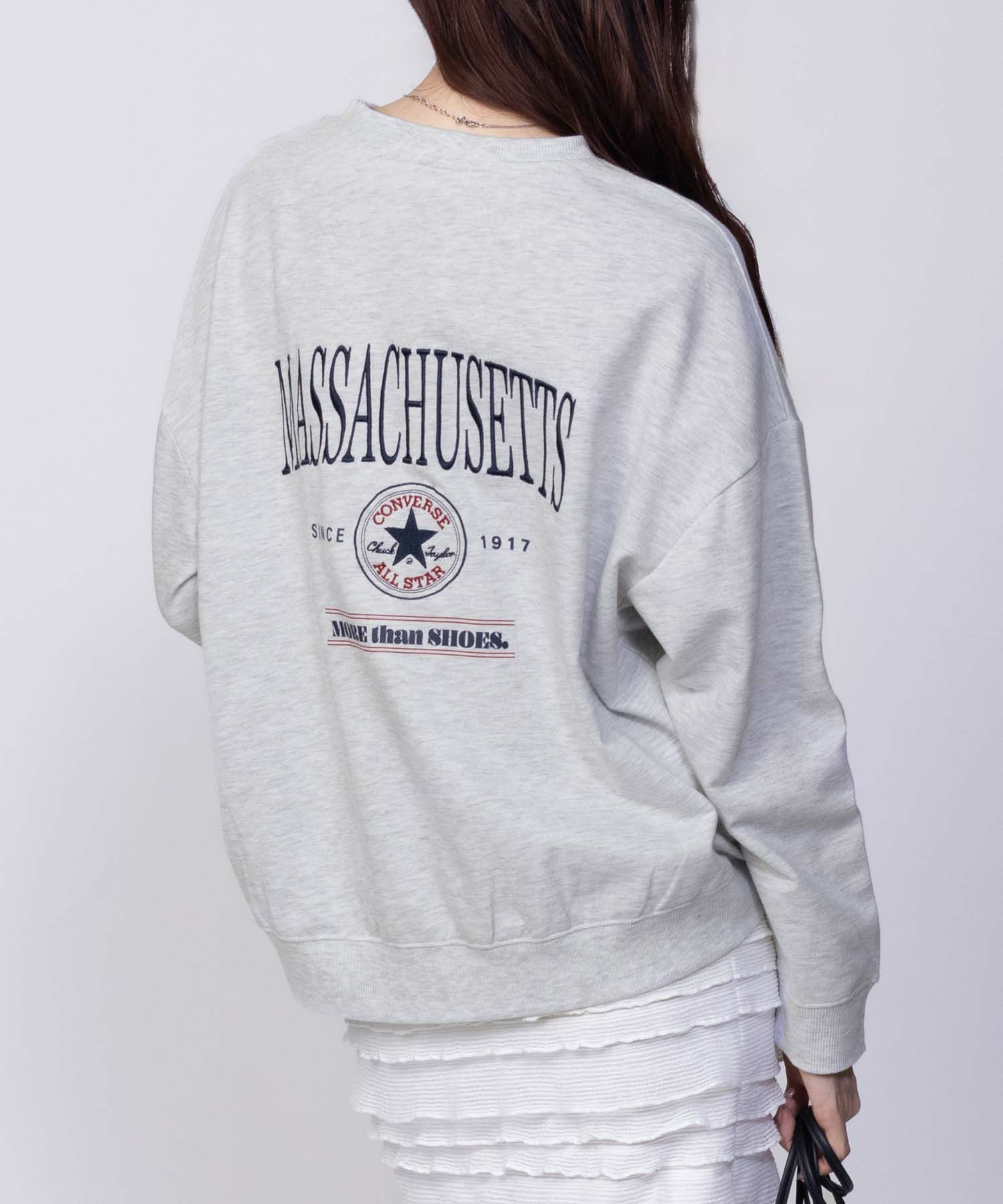 CONVERSE エンブレムミニ裏毛トレーナー レディース