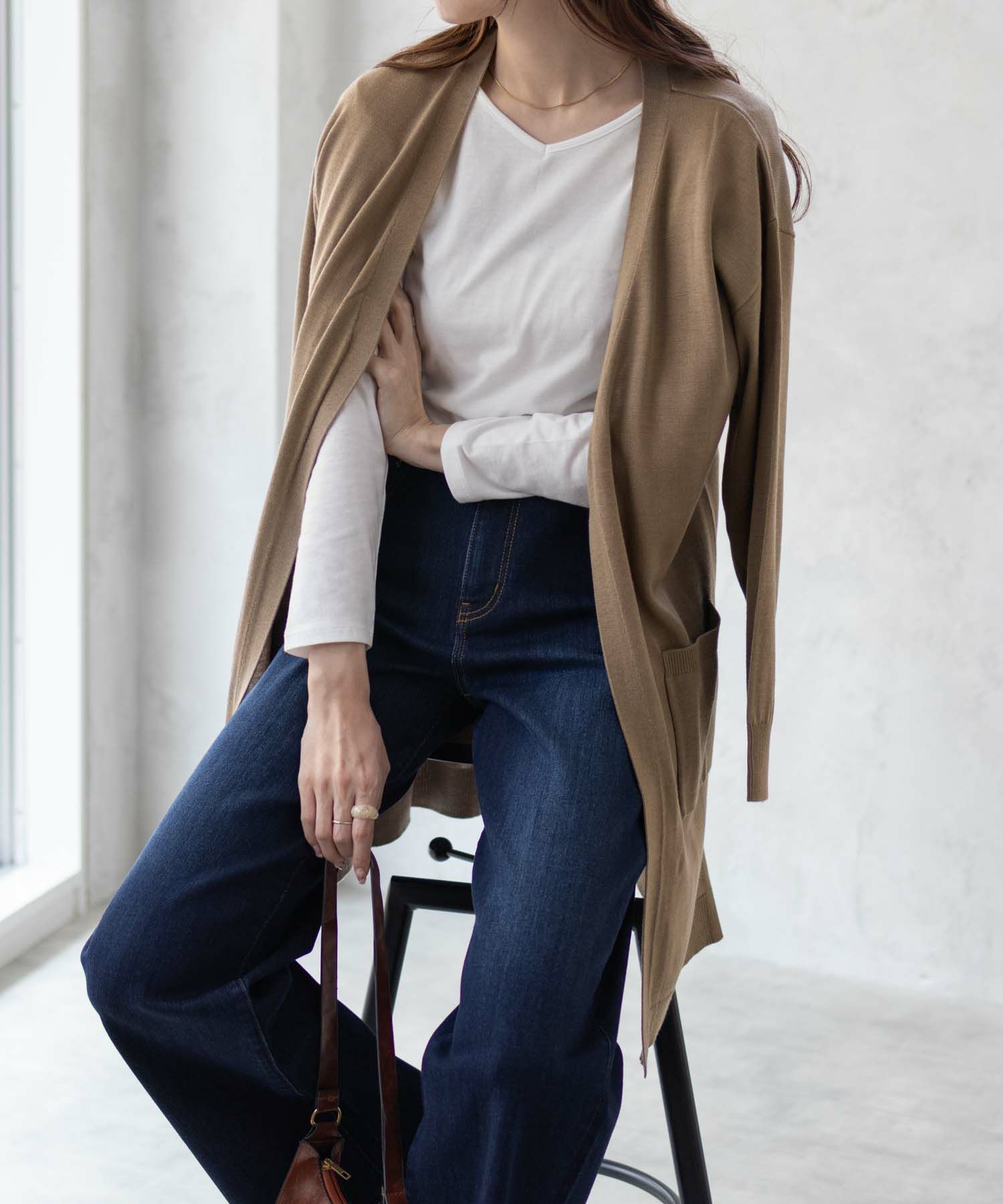 NAVY ロングトッパーアンサンブル レディース