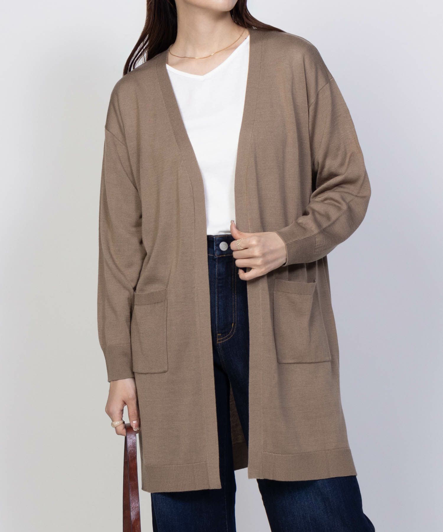 NAVY ロングトッパーアンサンブル レディース