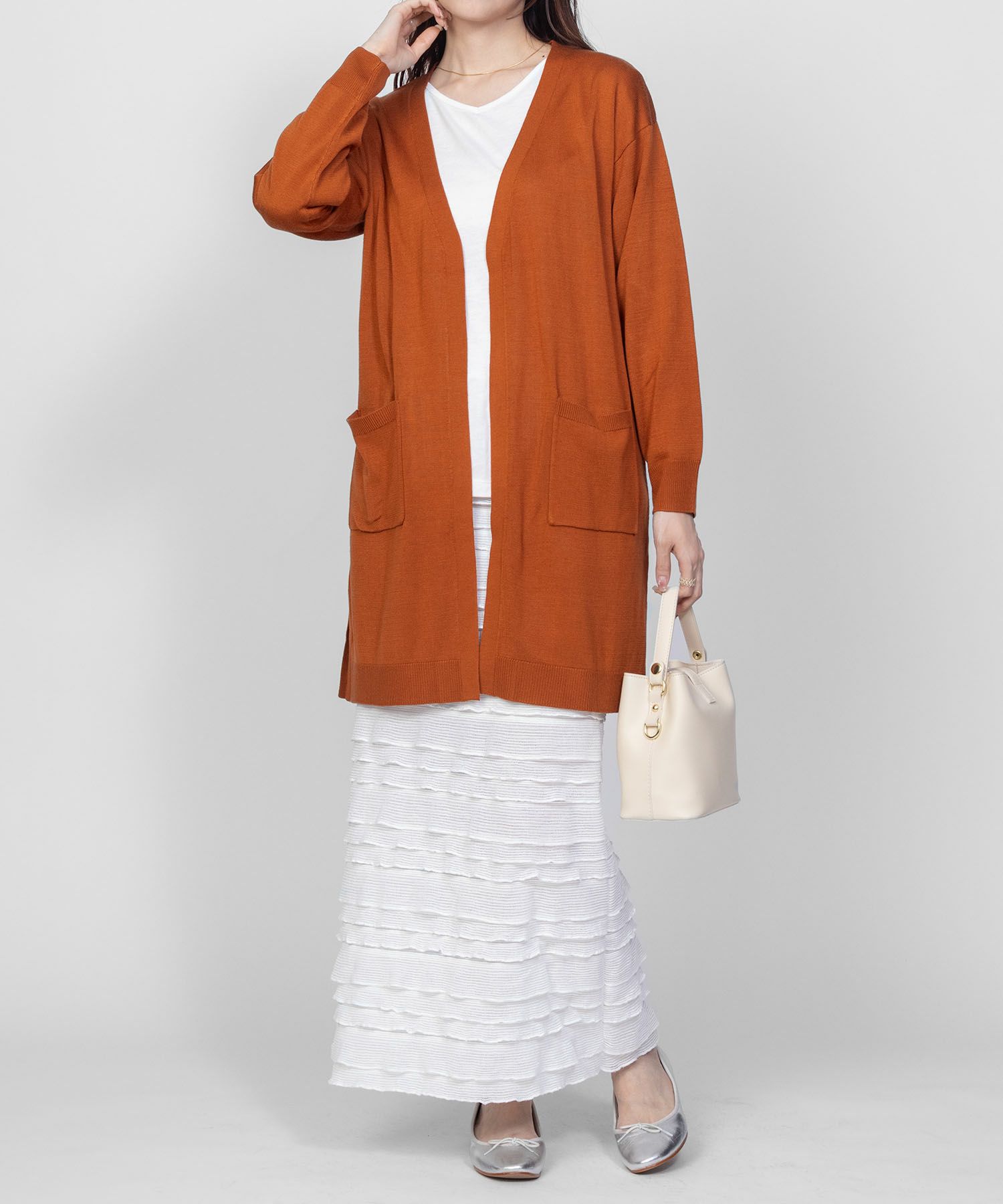 NAVY ロングトッパーアンサンブル レディース