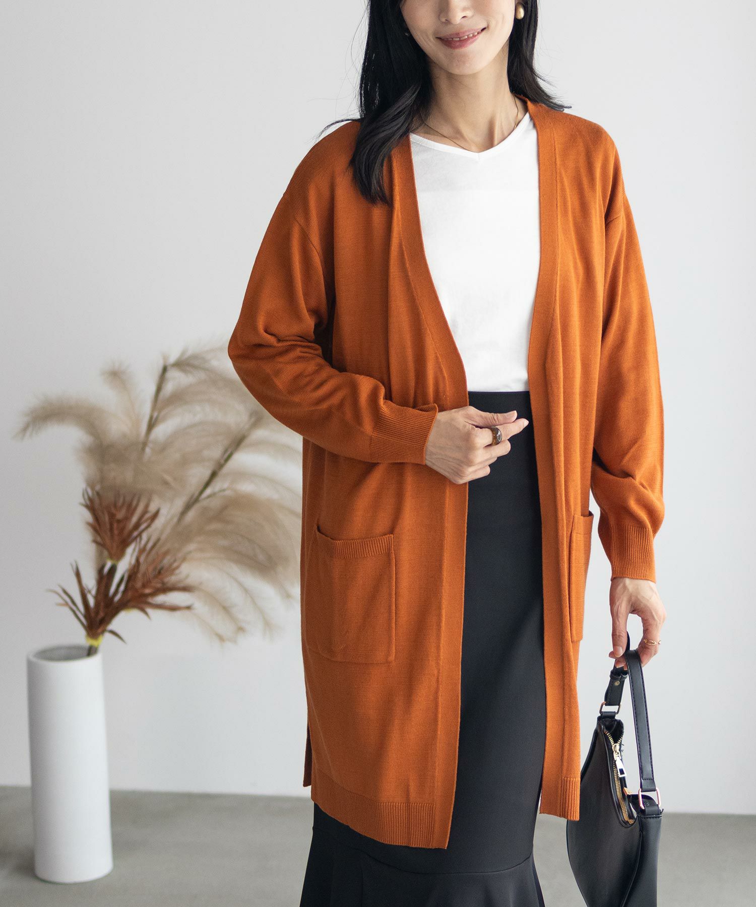 NAVY ロングトッパーアンサンブル レディース