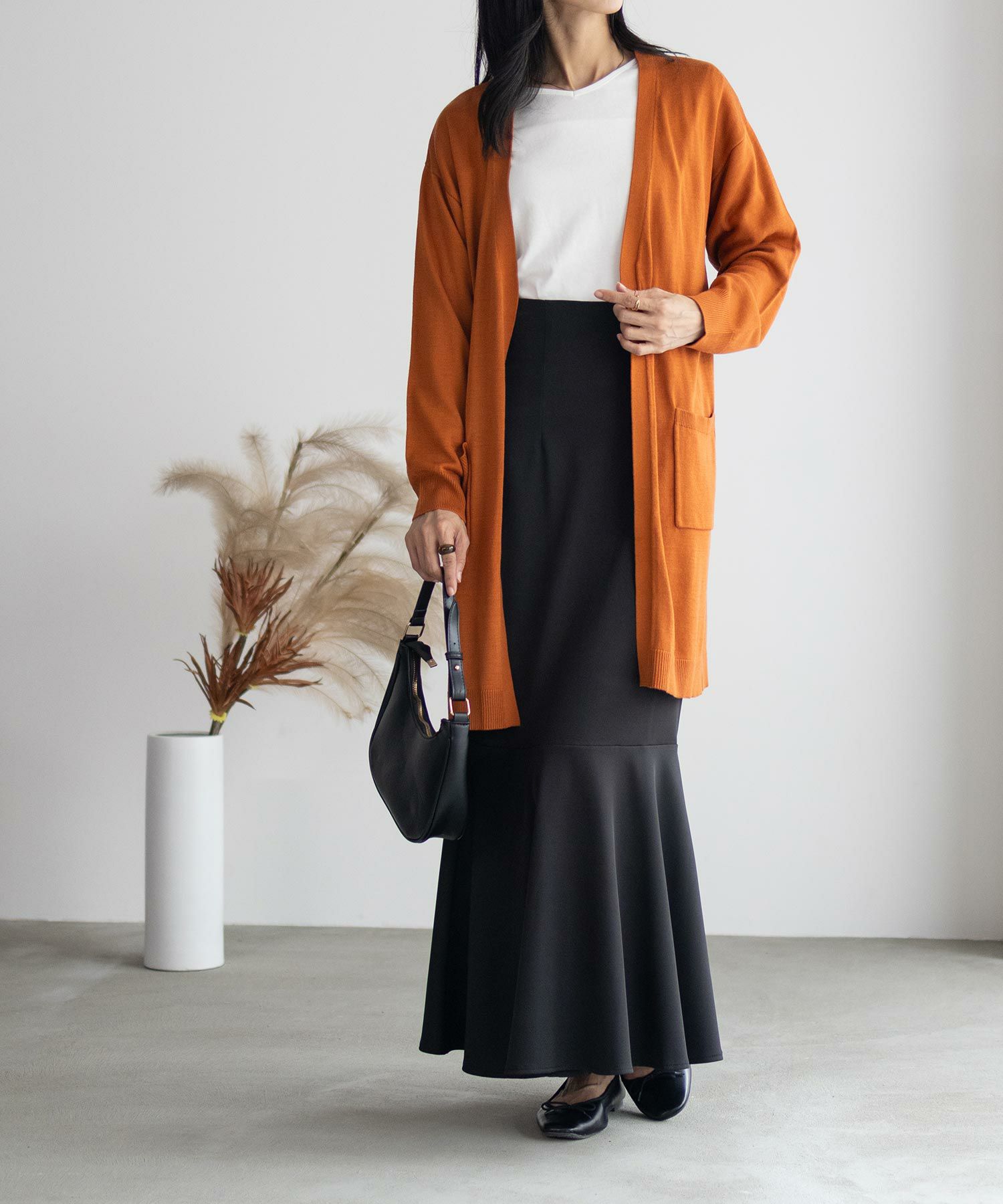 NAVY ロングトッパーアンサンブル レディース