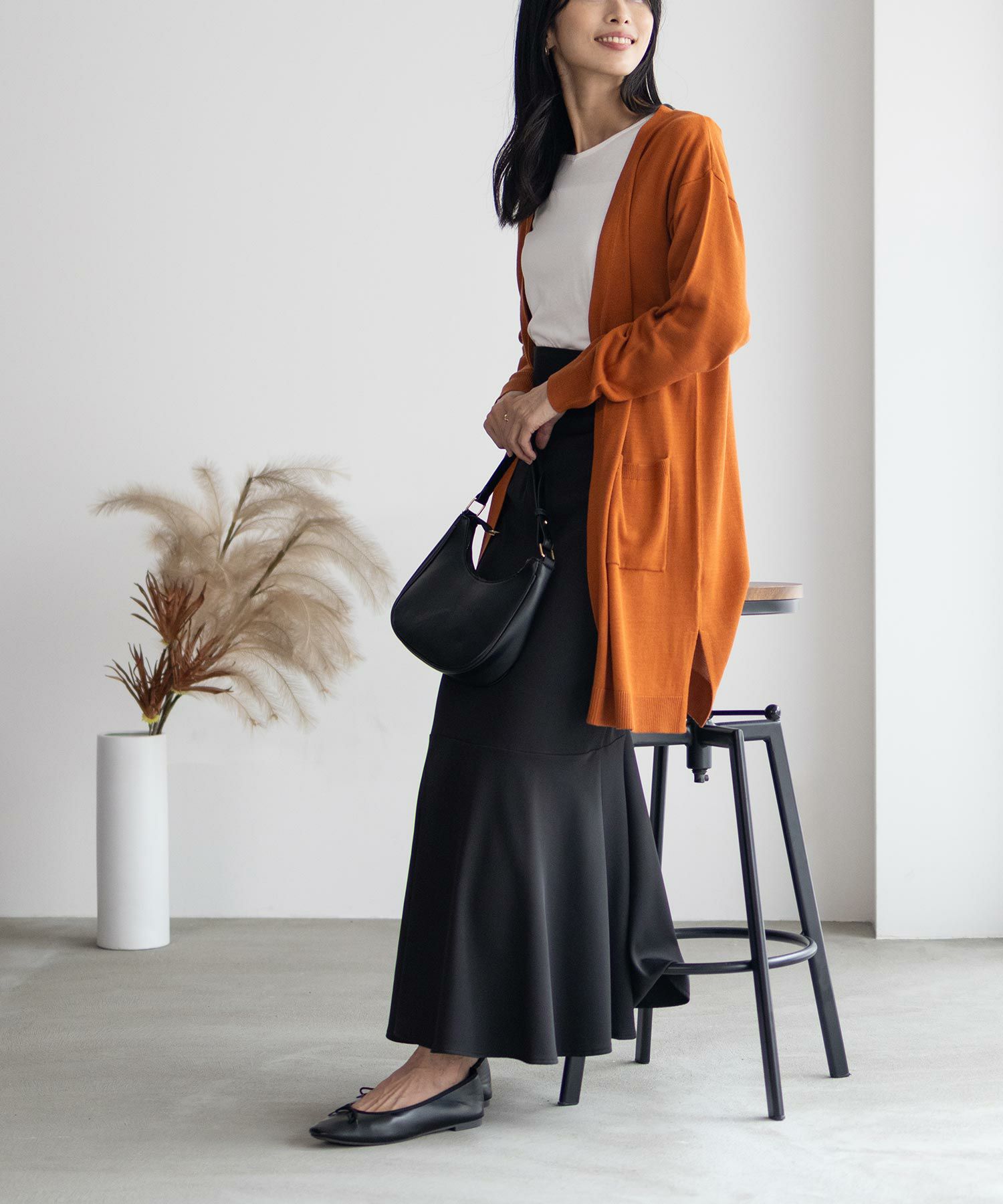 NAVY ロングトッパーアンサンブル レディース