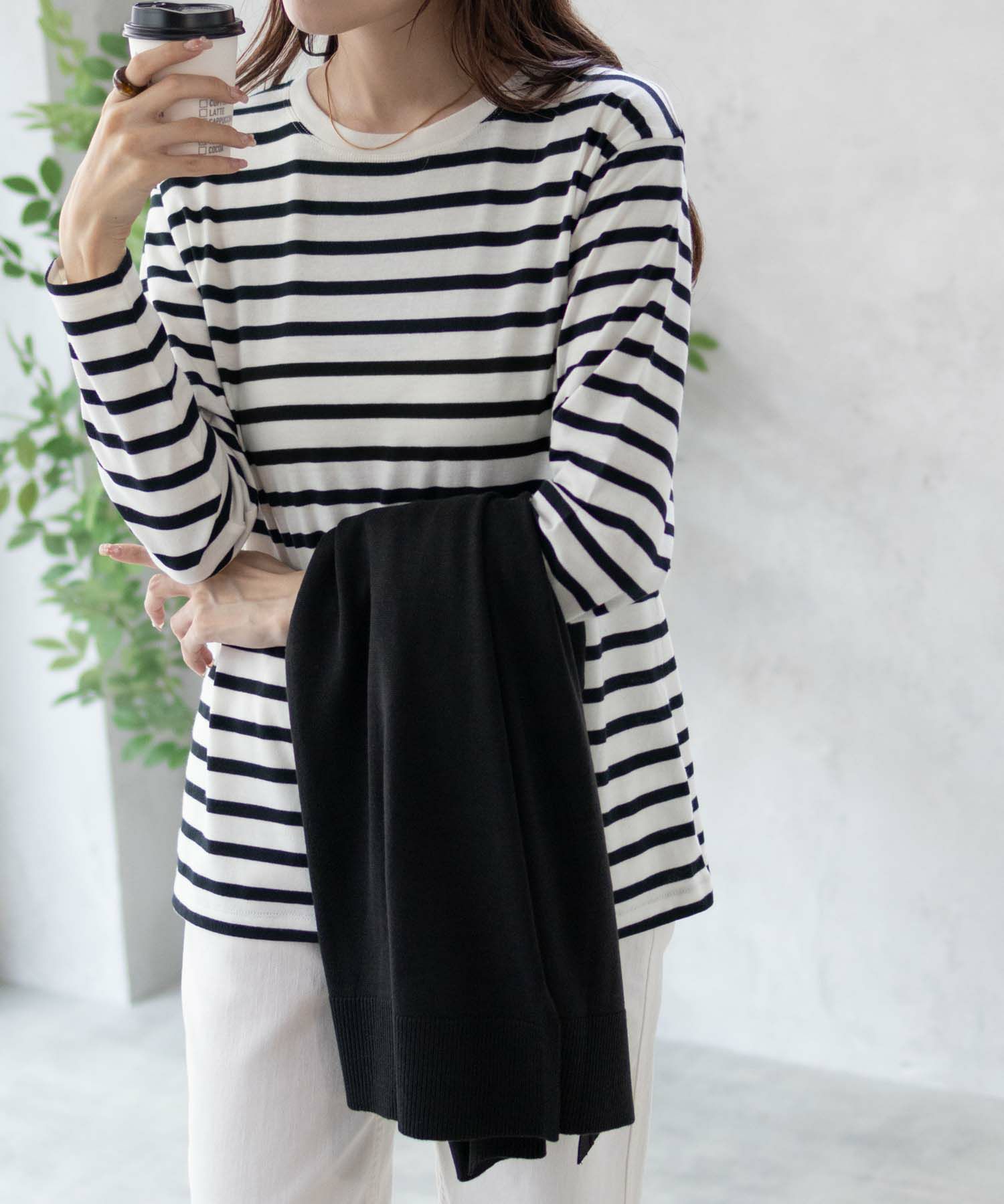 NAVY ロングジレアンサンブル レディース