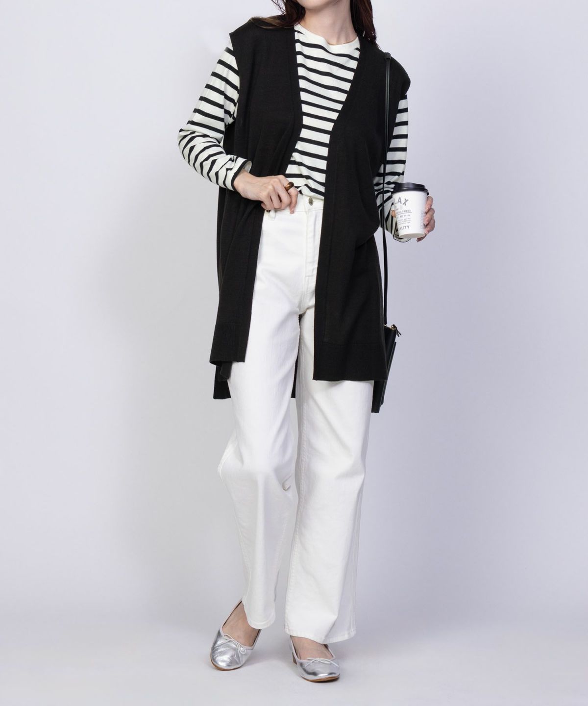 NAVY ロングジレアンサンブル レディース