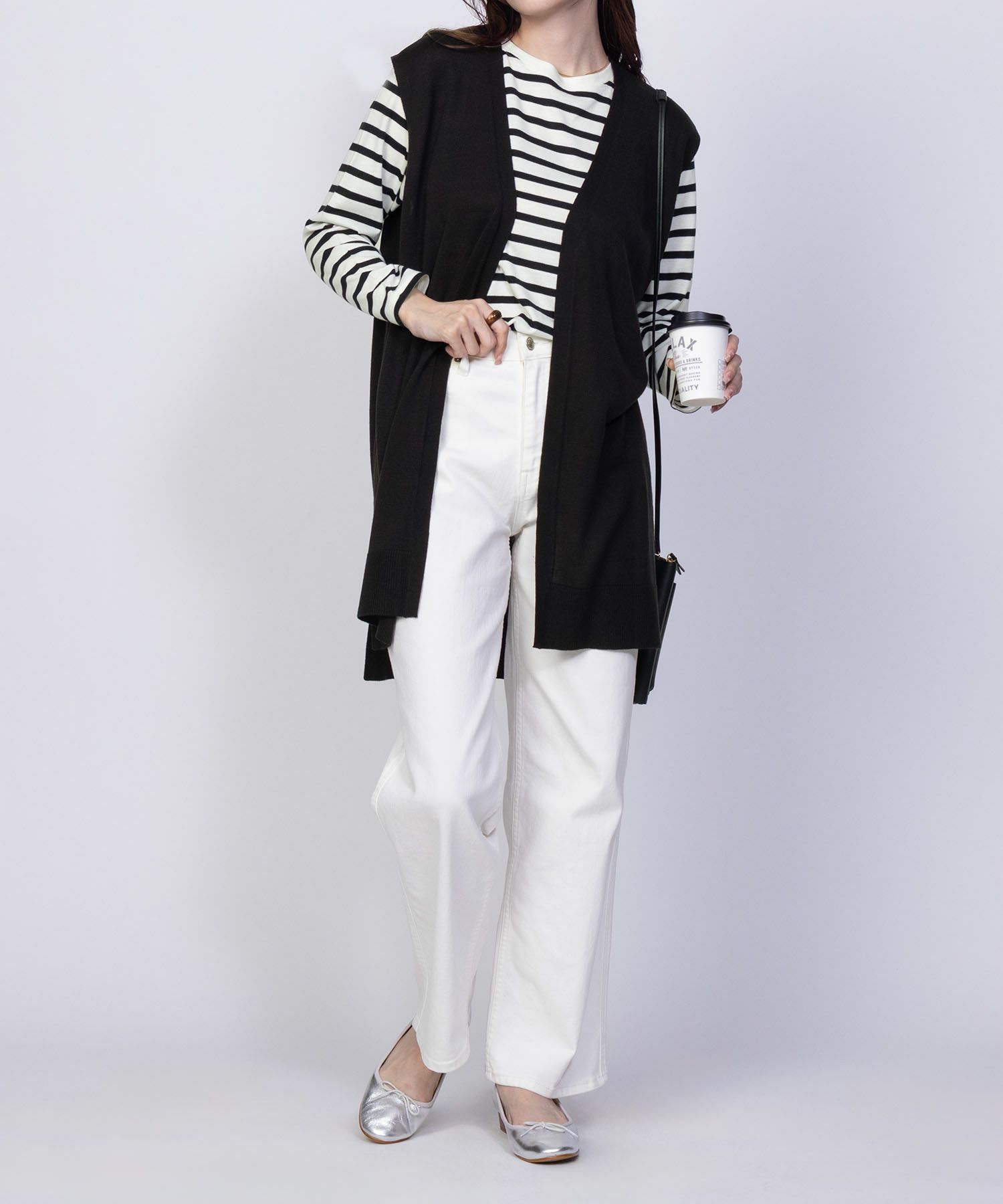 NAVY ロングジレアンサンブル レディース